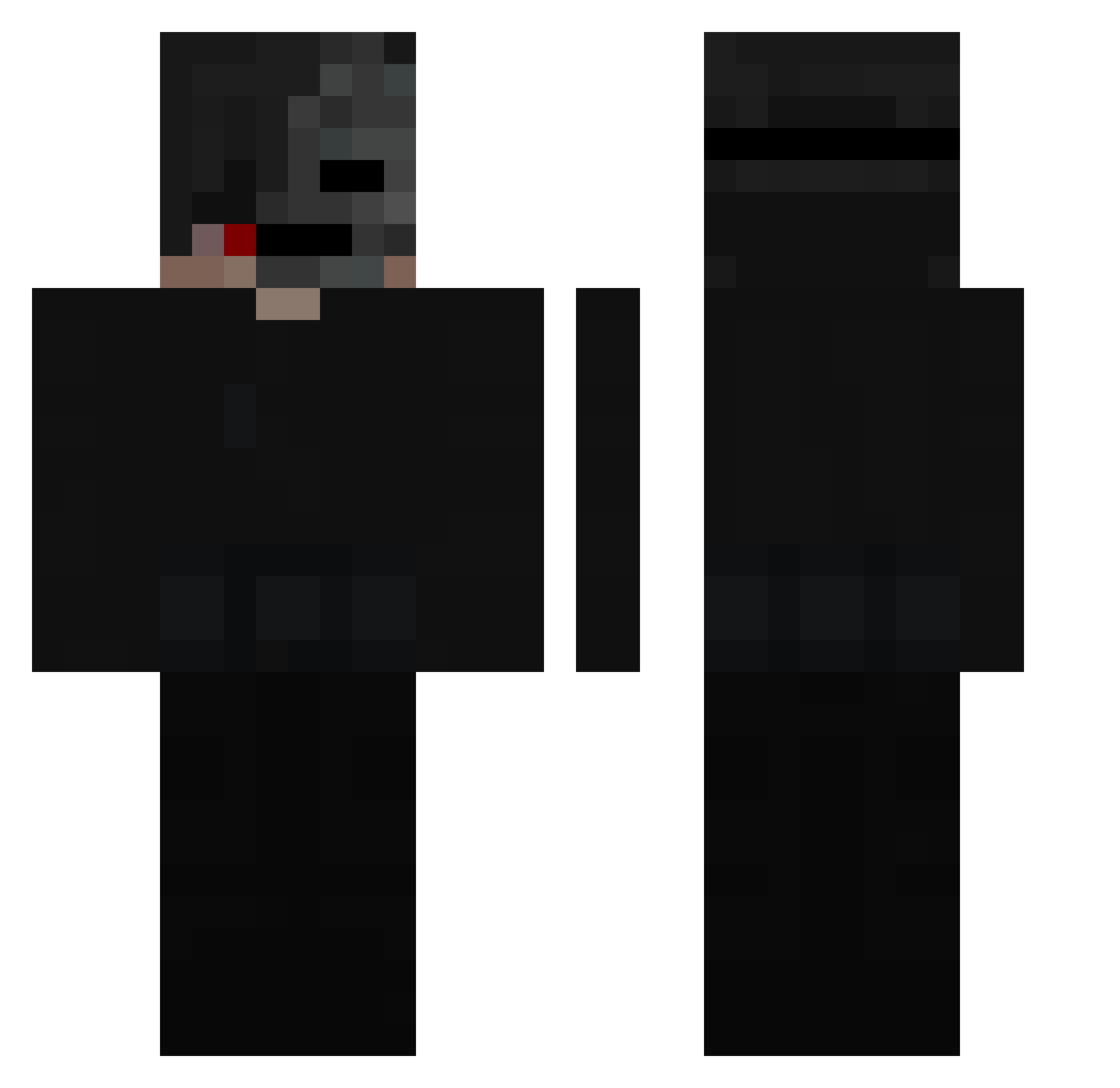 SkyLegendPr0 Minecraft skin, front and back view