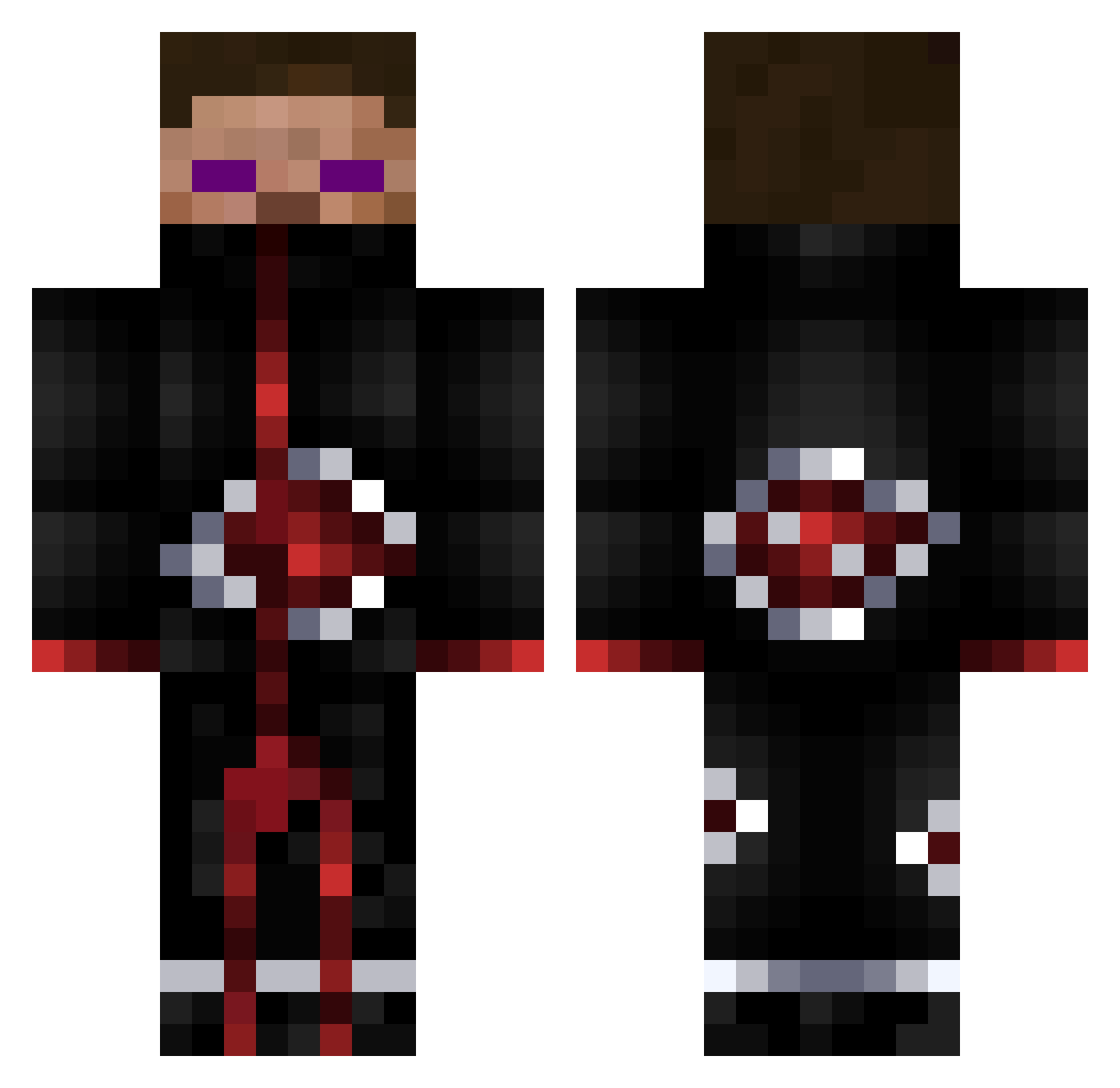 patogamerYT Minecraft skin, front and back view