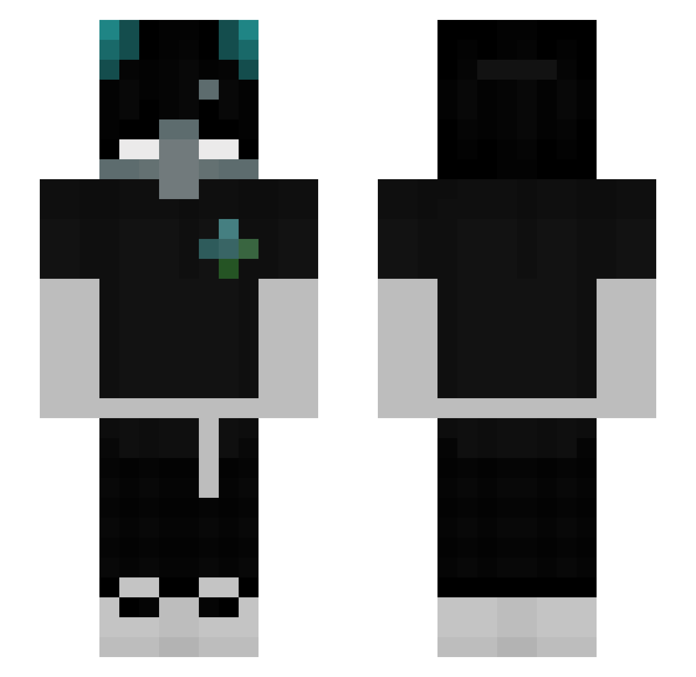 dudedans1 Minecraft skin, front and back view