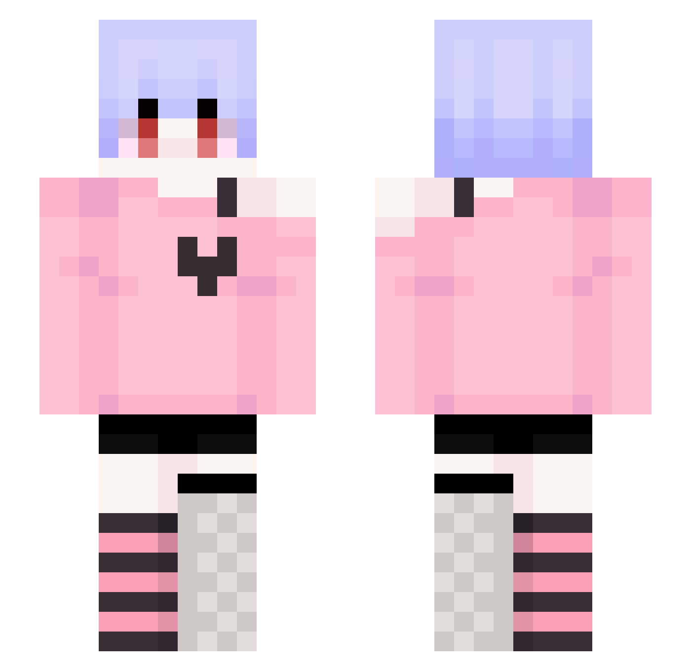 ThatOnePanzer Minecraft skin, front and back view
