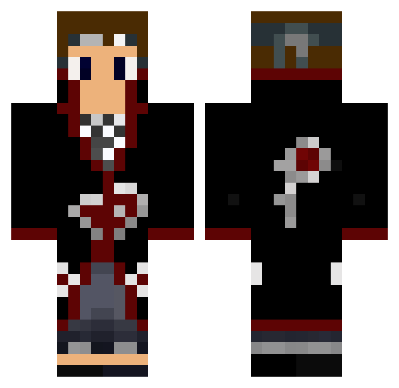 chriscold10 Minecraft skin, front and back view