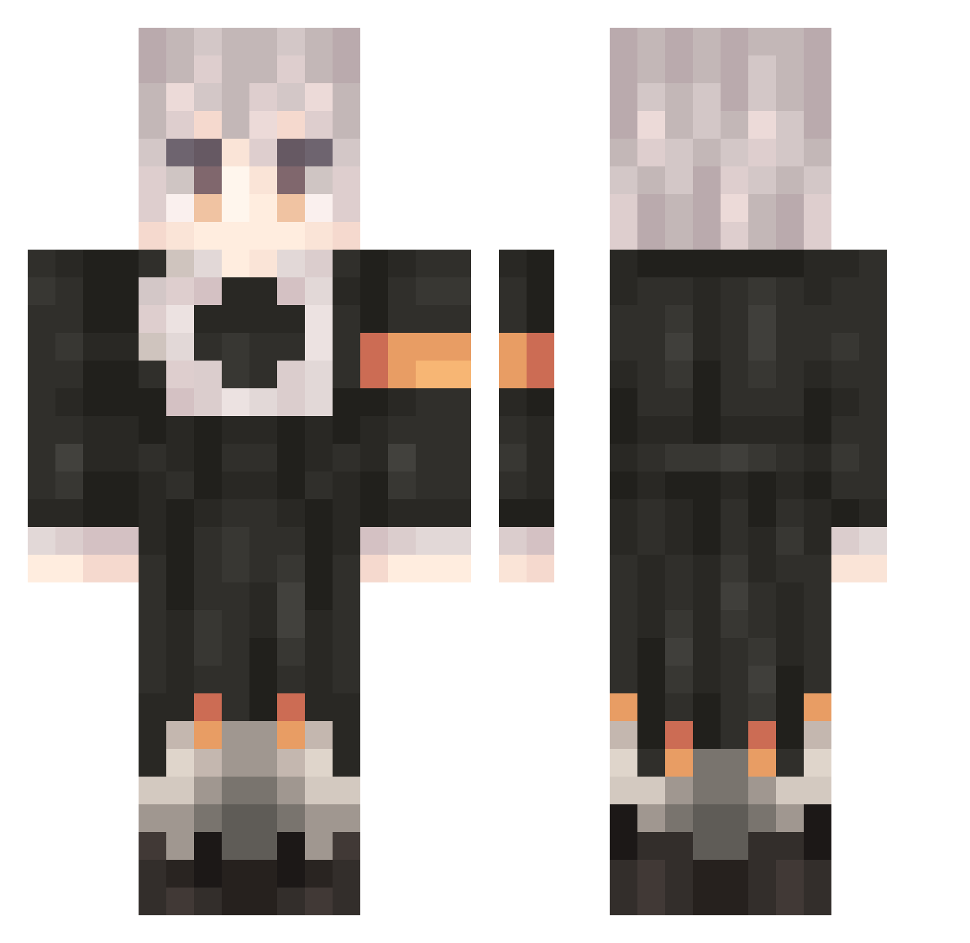 _Da_Yu_ Minecraft skin, front and back view