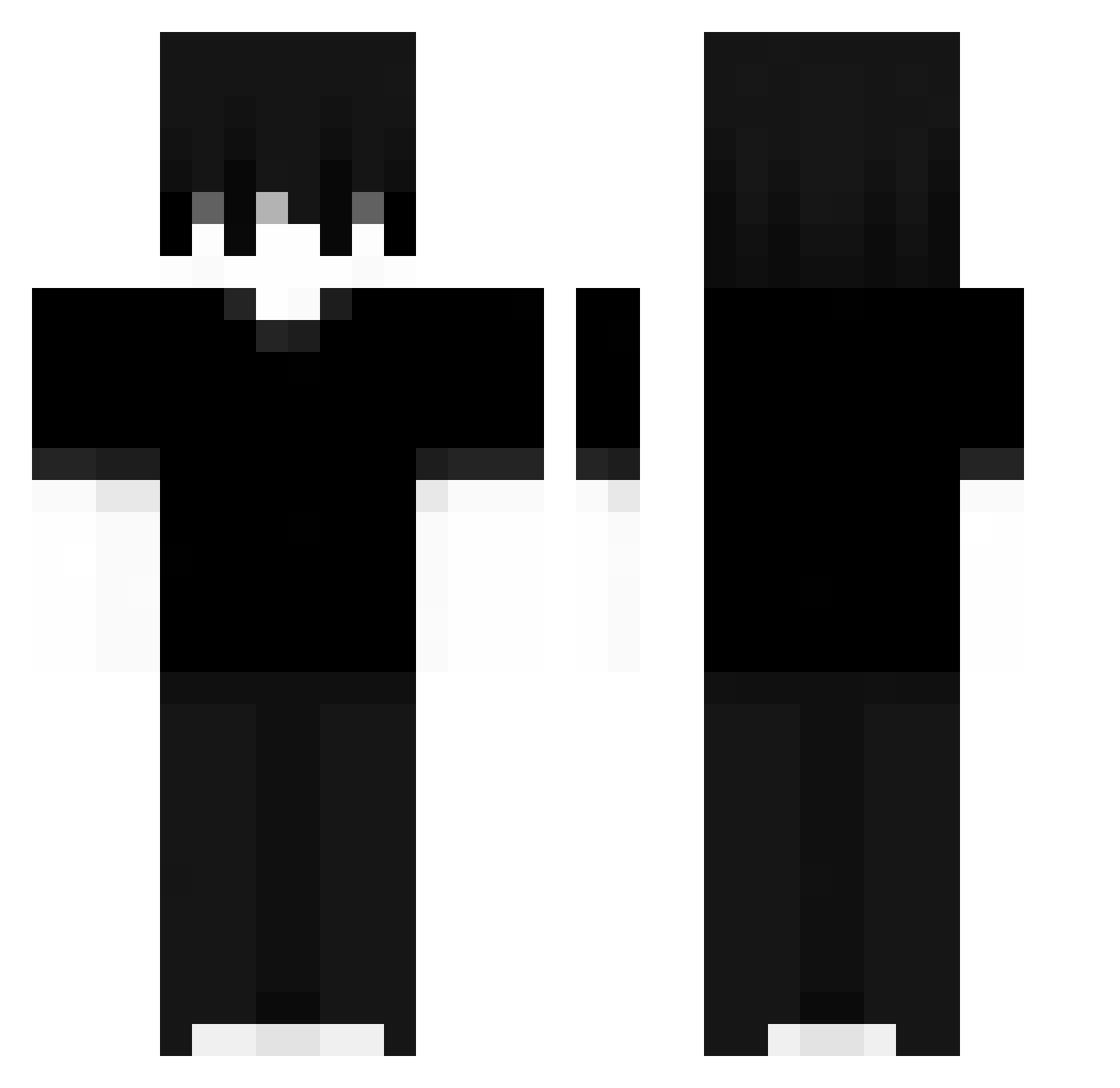 Cupid_Sama Minecraft skin, front and back view