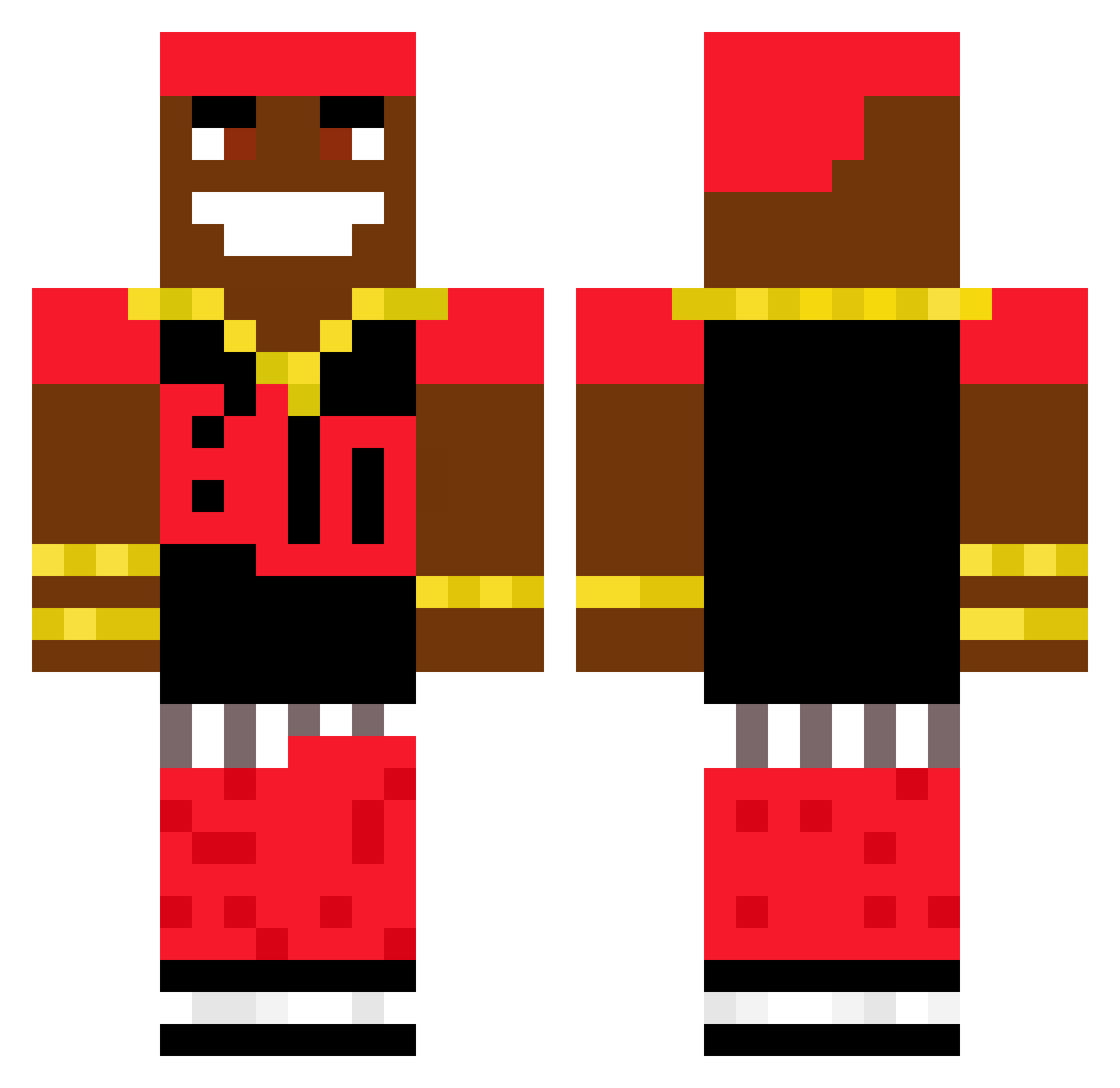 gak9 Minecraft skin, front and back view