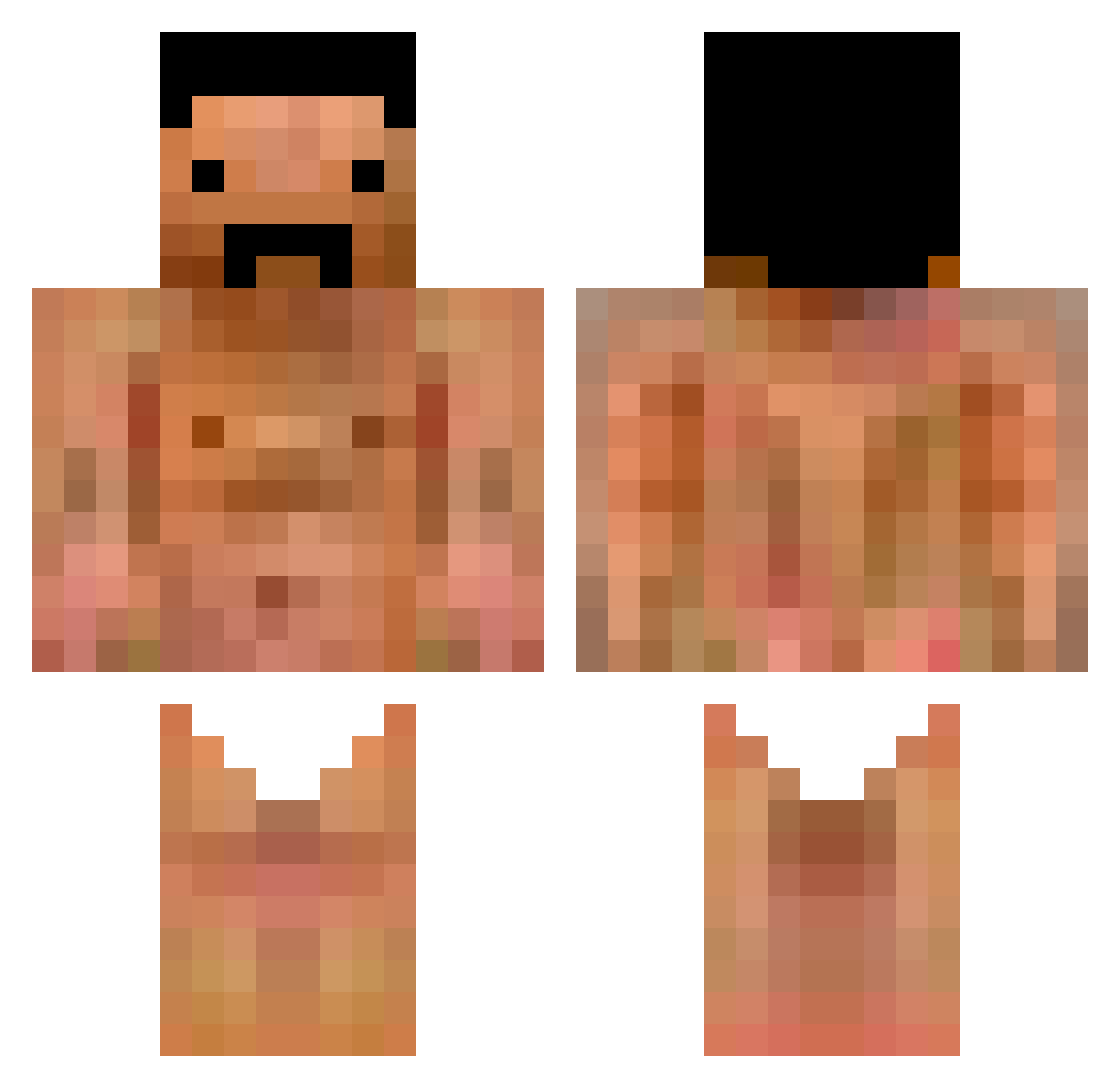 Honor Minecraft skin, front and back view