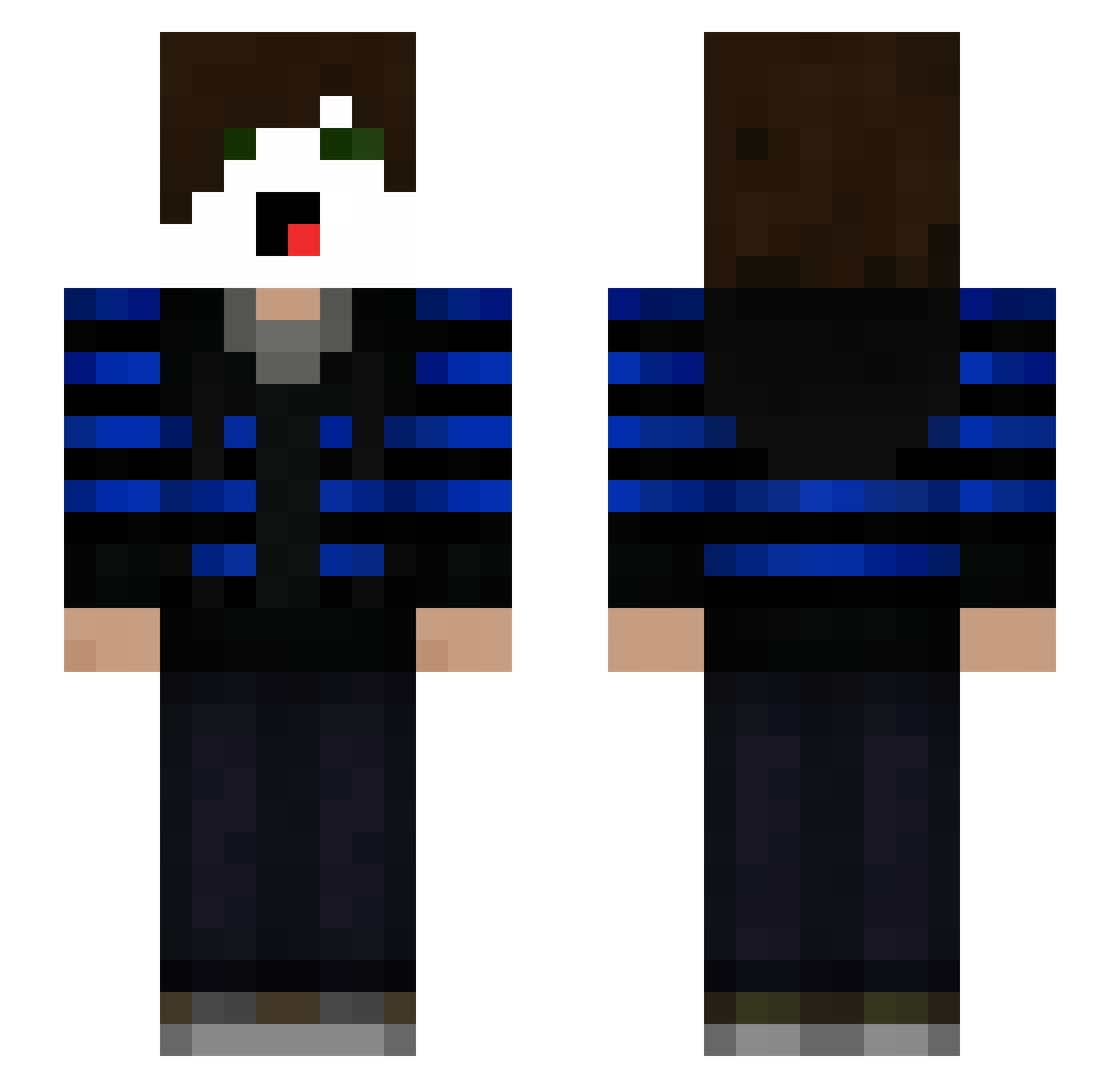 Chiapas Minecraft skin, front and back view