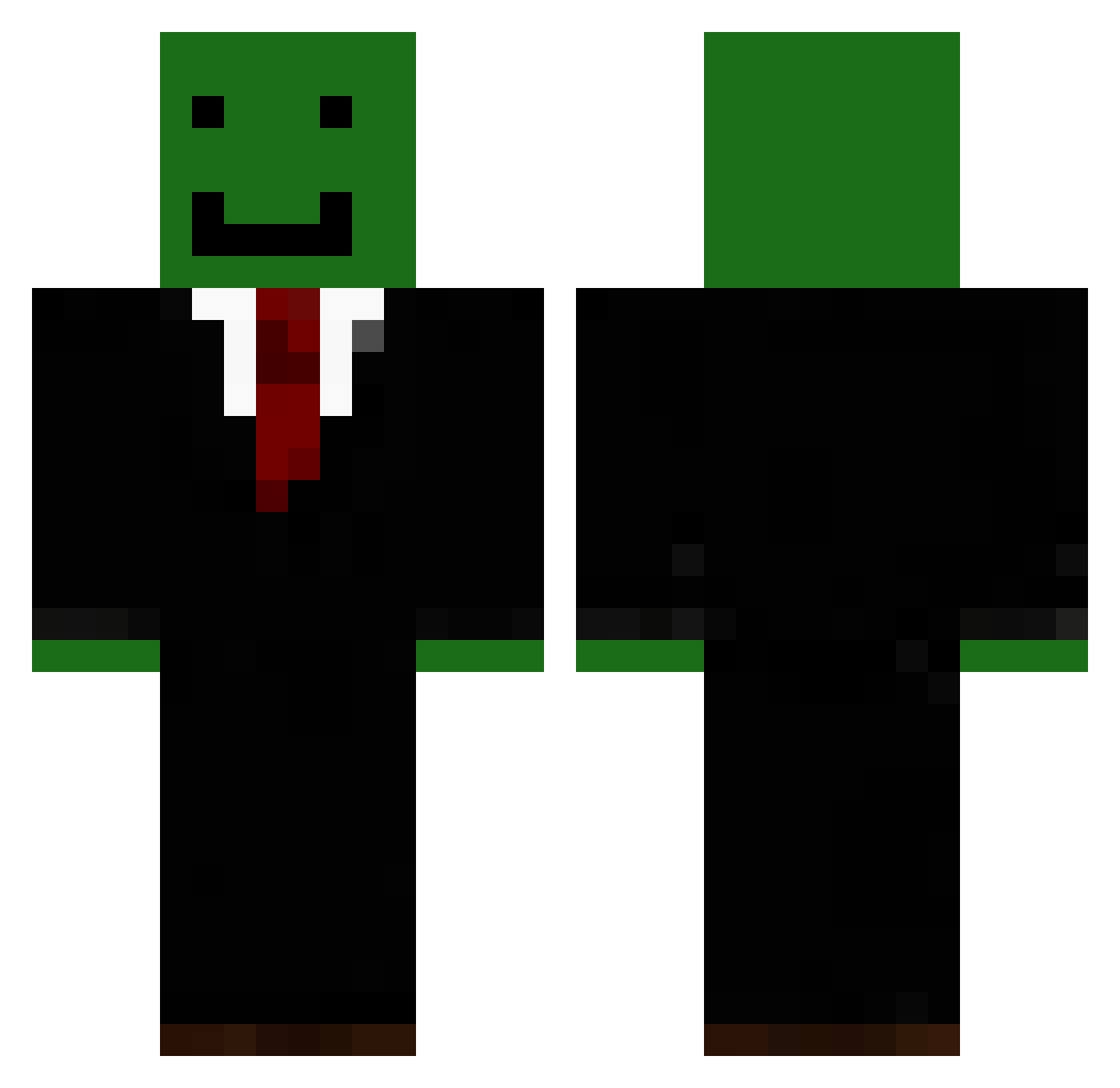 walfridsson Minecraft skin, front and back view