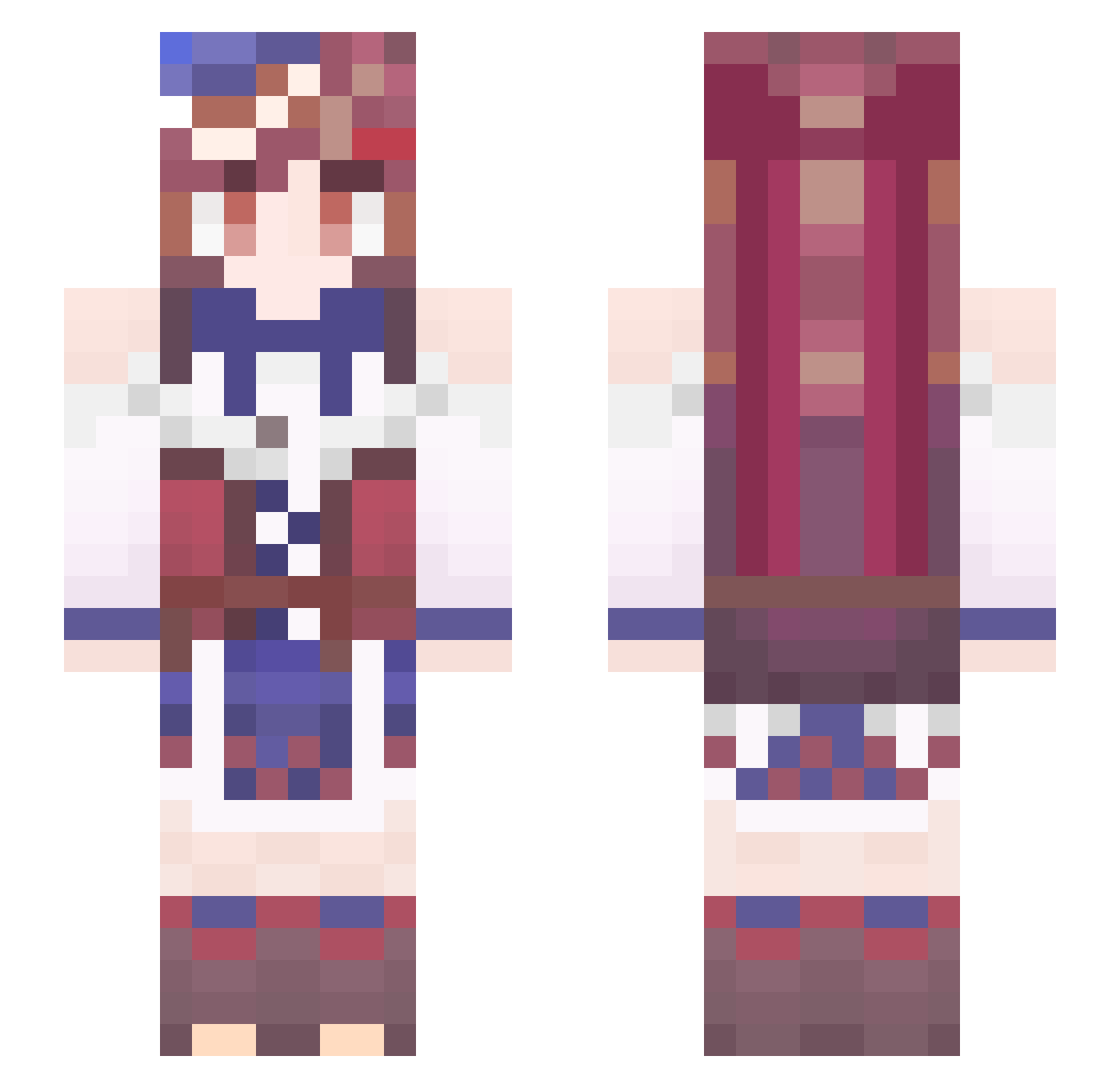 I_awa_I Minecraft skin, front and back view
