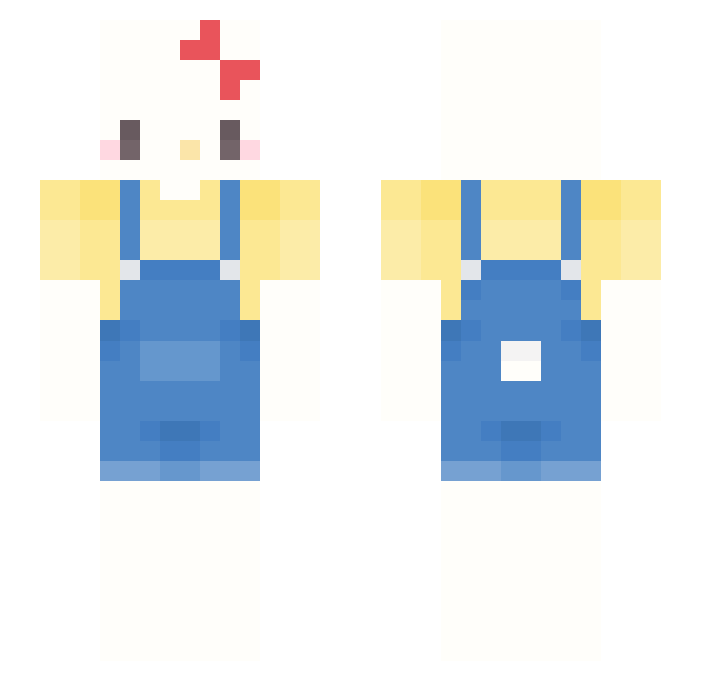 ogprzeglos Minecraft skin, front and back view