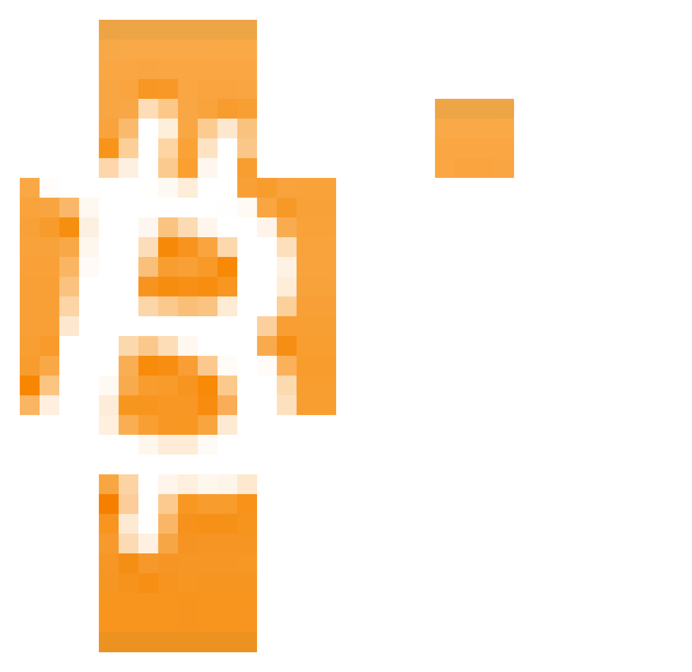 Maxielll Minecraft skin, front and back view