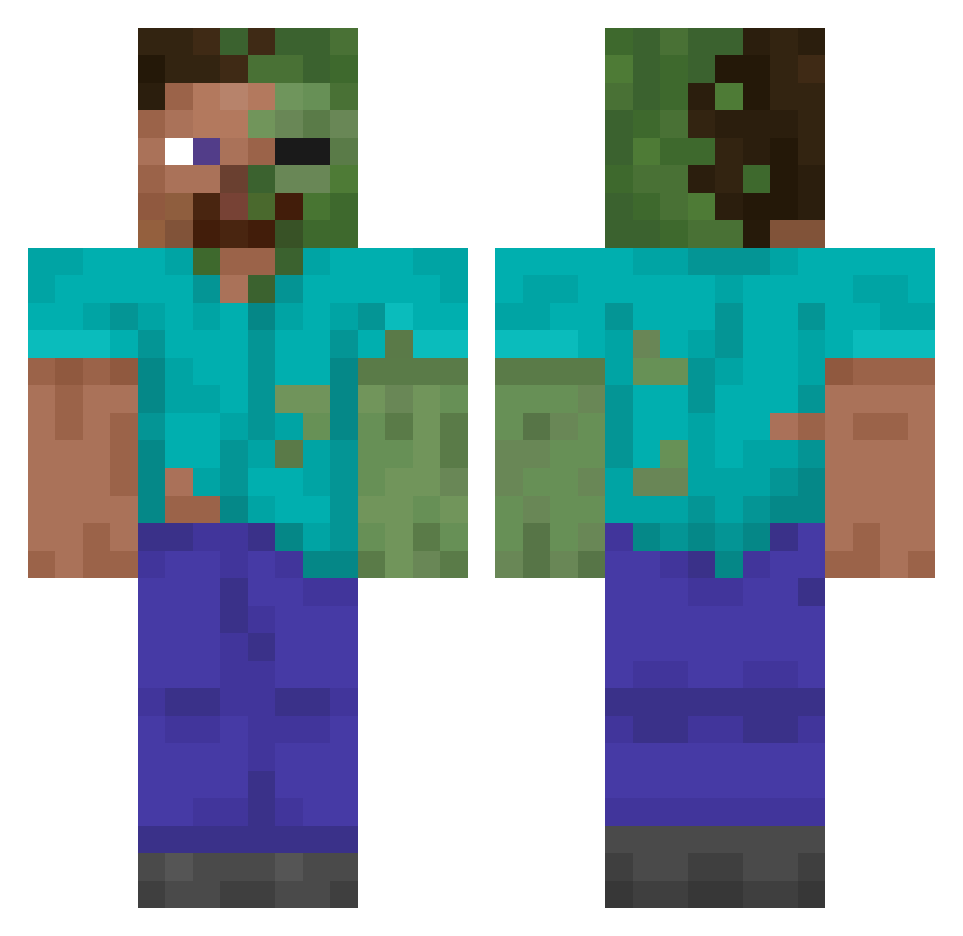 _bruh_____ Minecraft skin, front and back view