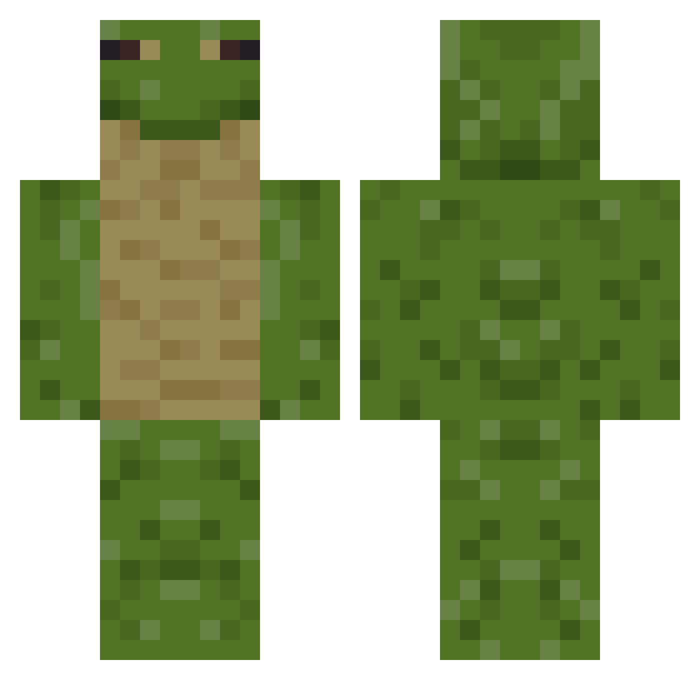erenlyy Minecraft skin, front and back view