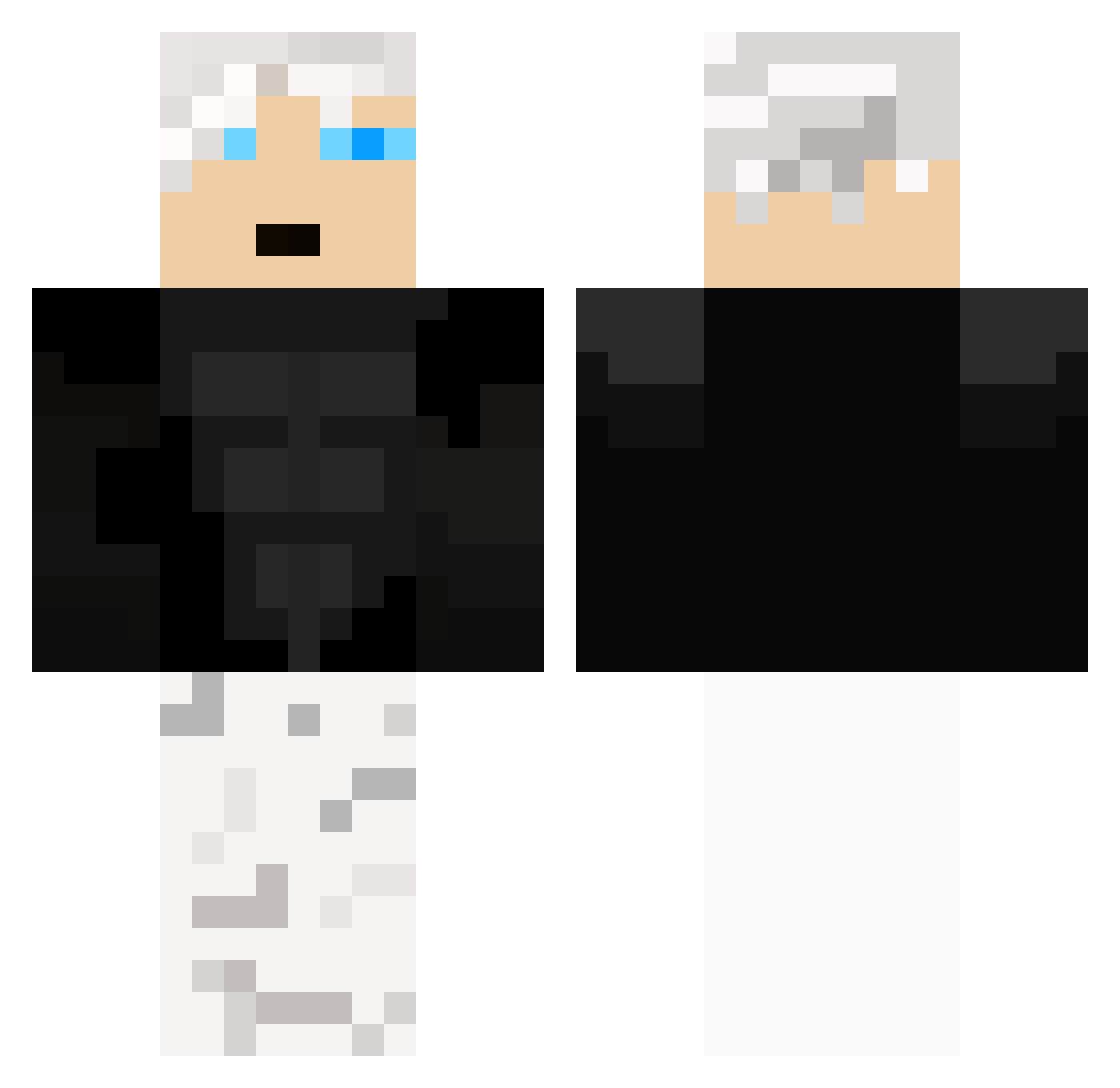 kasperdegekkerd Minecraft skin, front and back view