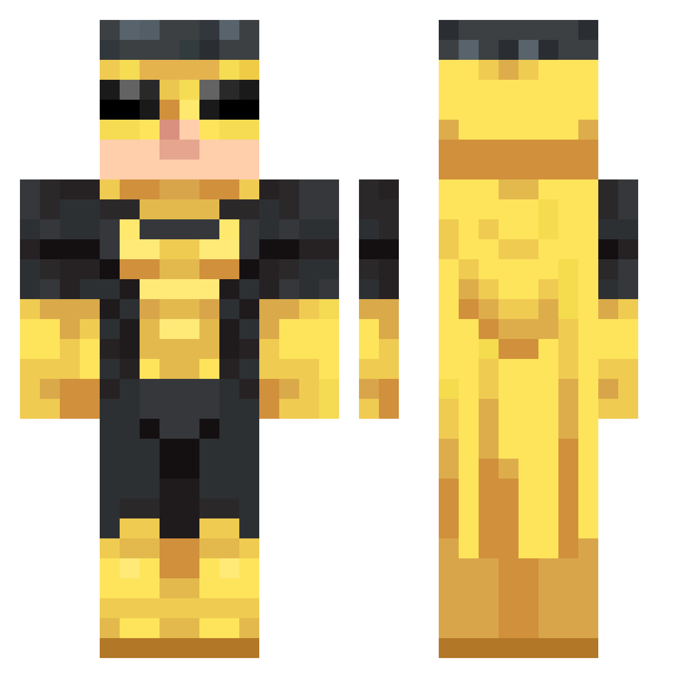 Lu_gia Minecraft skin, front and back view