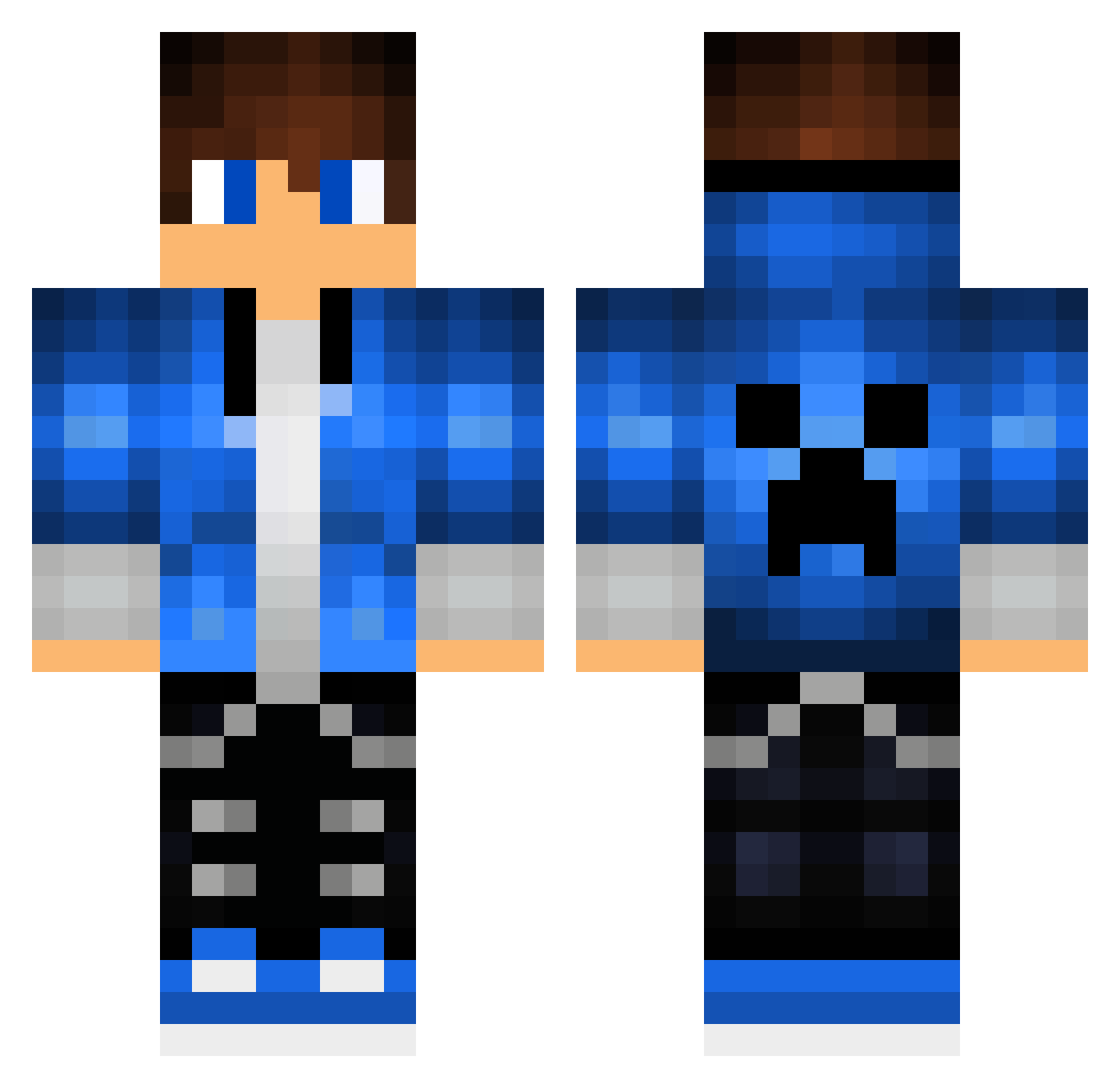o00slim00o Minecraft skin, front and back view