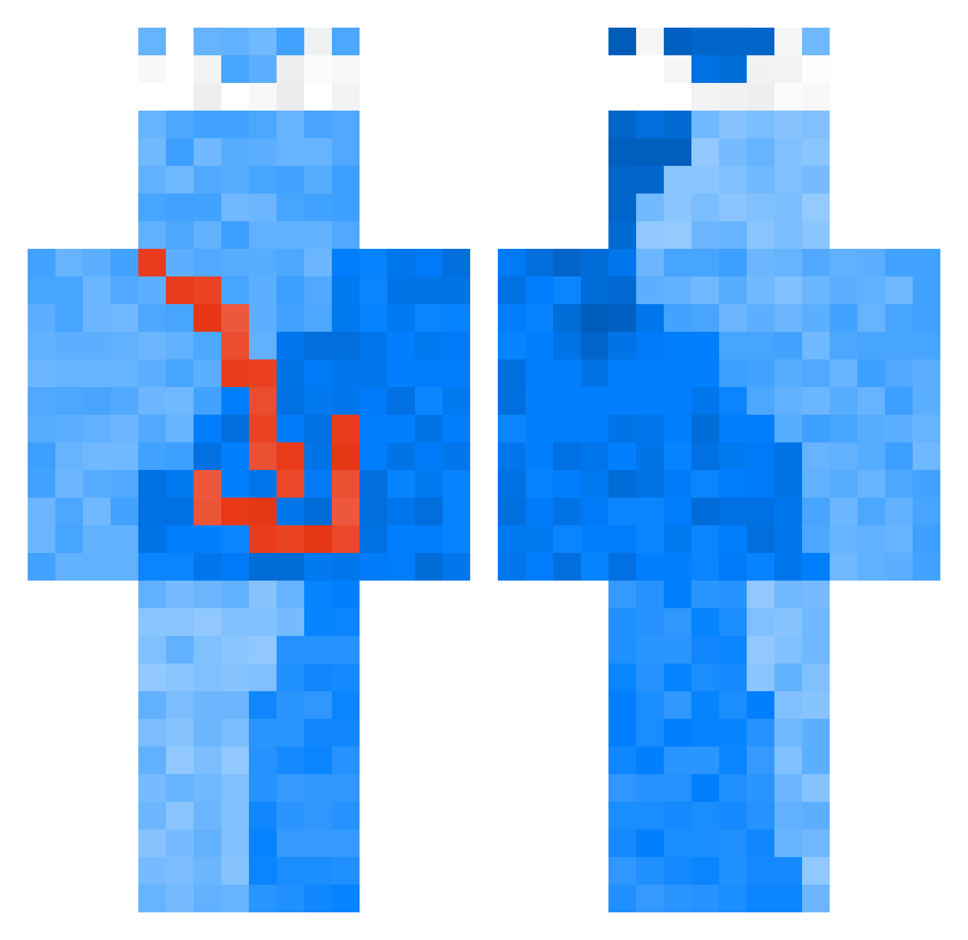 SkrotMC Minecraft skin, front and back view