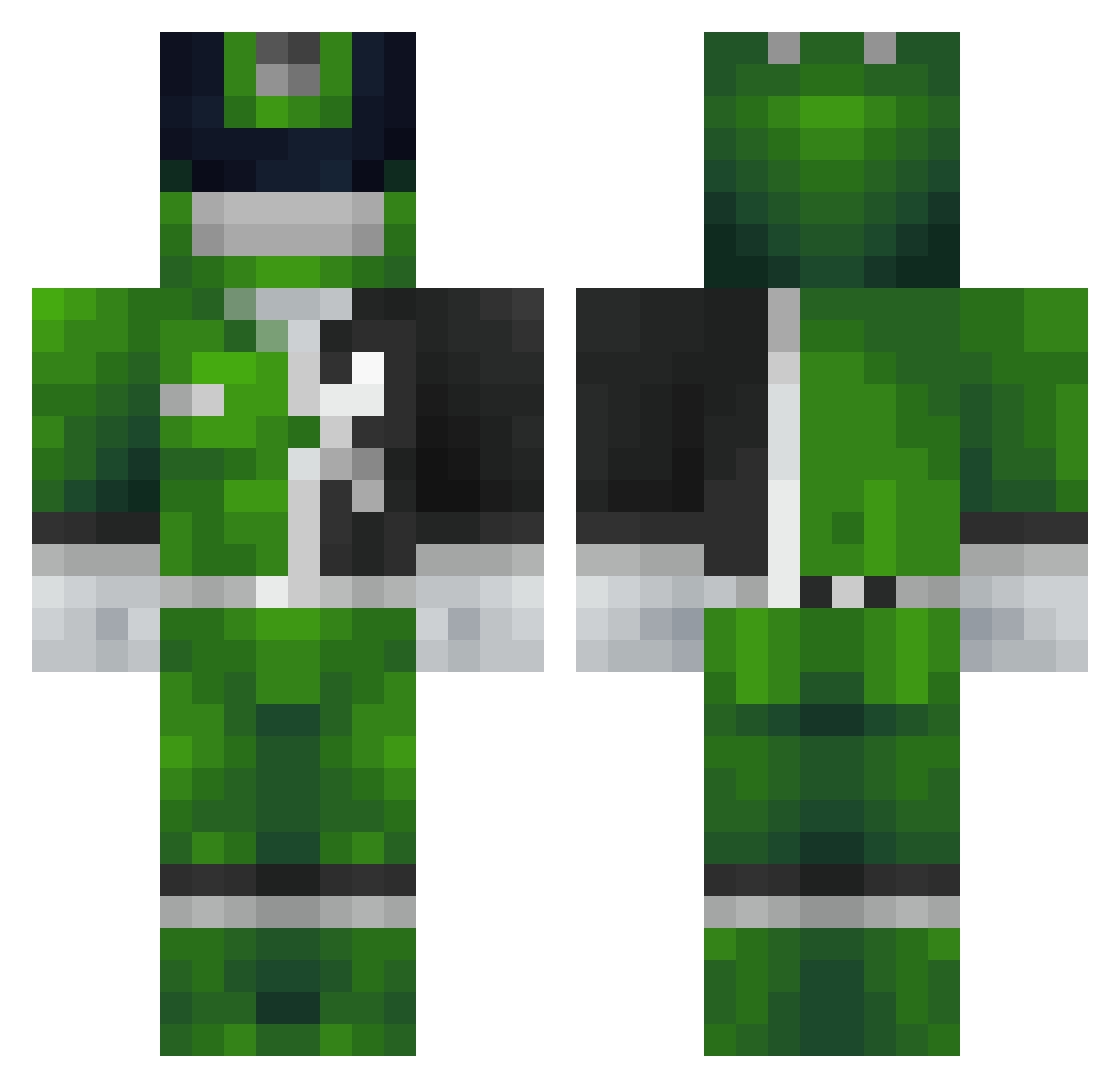 MissCaitlyn Minecraft skin, front and back view