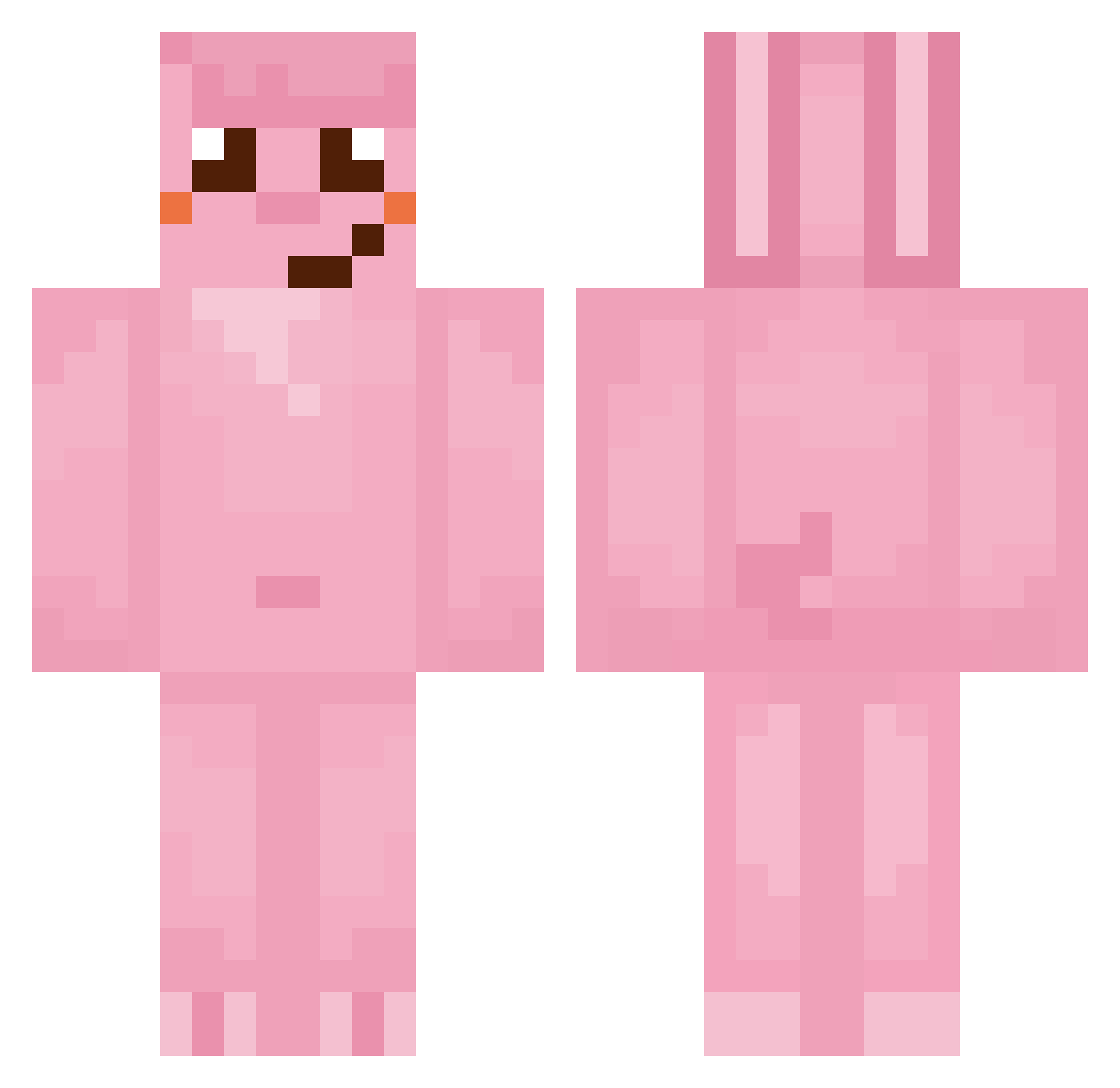 TheValenN Minecraft skin, front and back view
