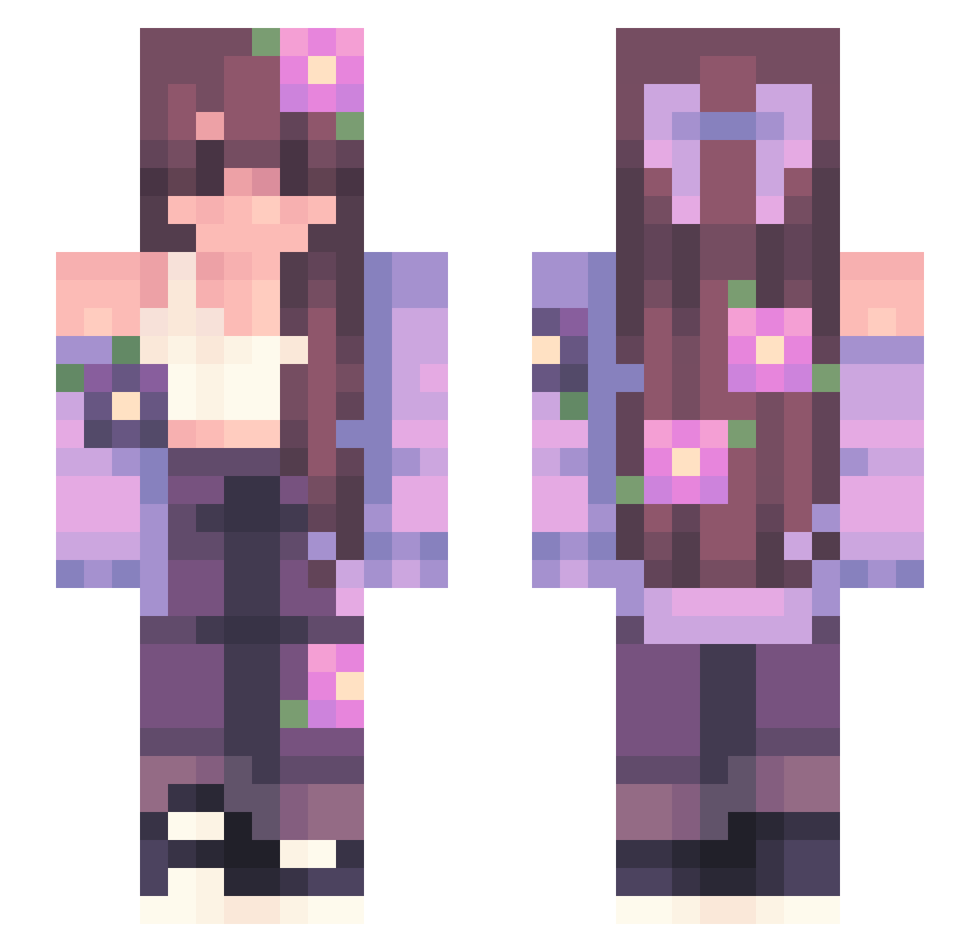 Stip_O Minecraft skin, front and back view