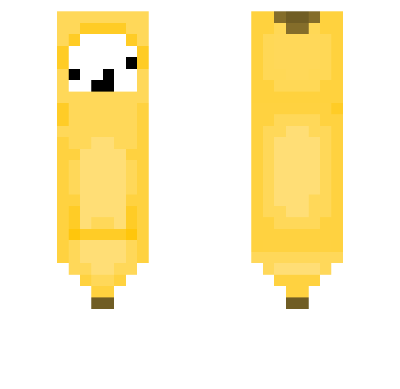 123BaBo Minecraft skin, front and back view