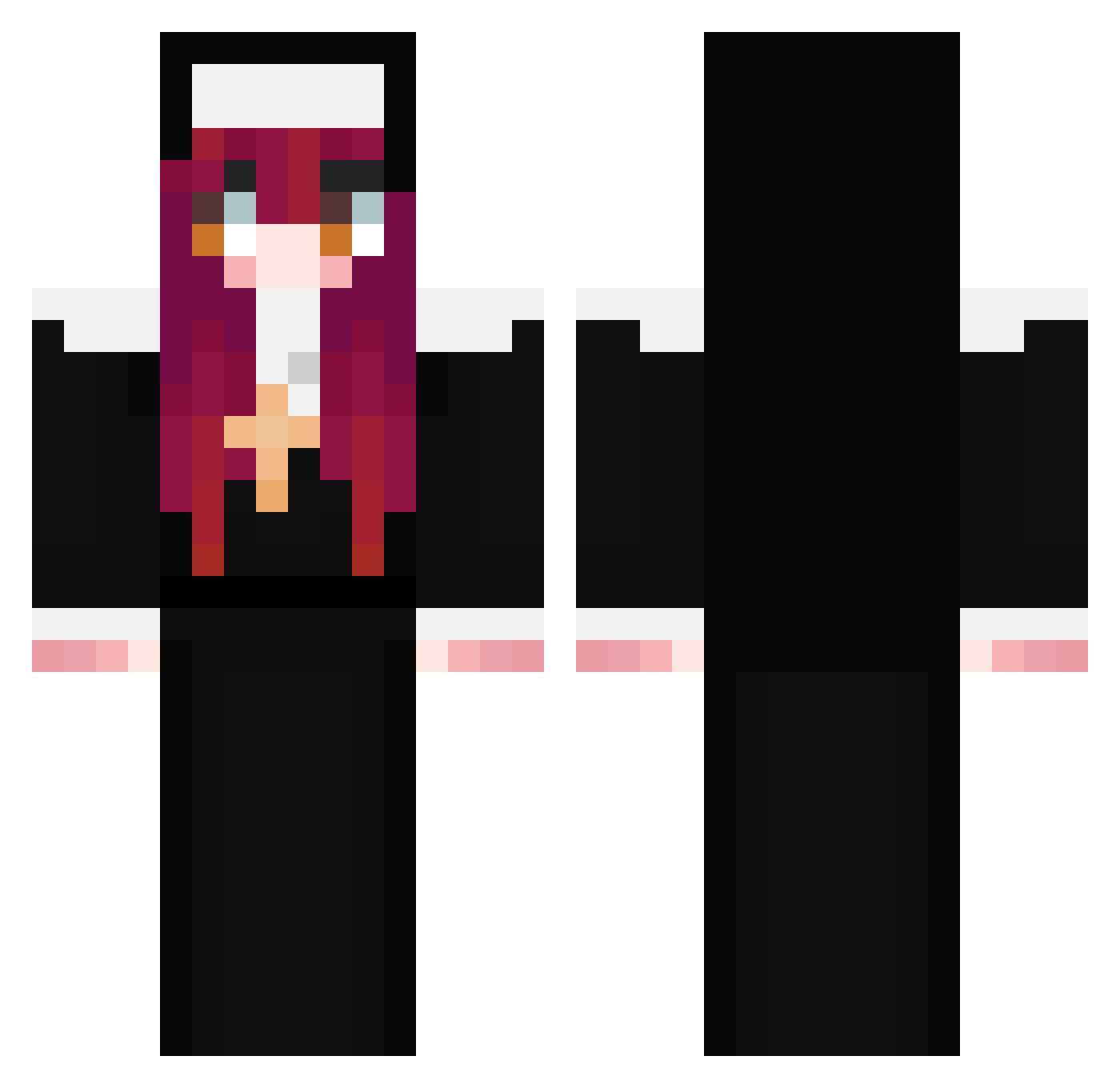 JoJo_No69 Minecraft skin, front and back view