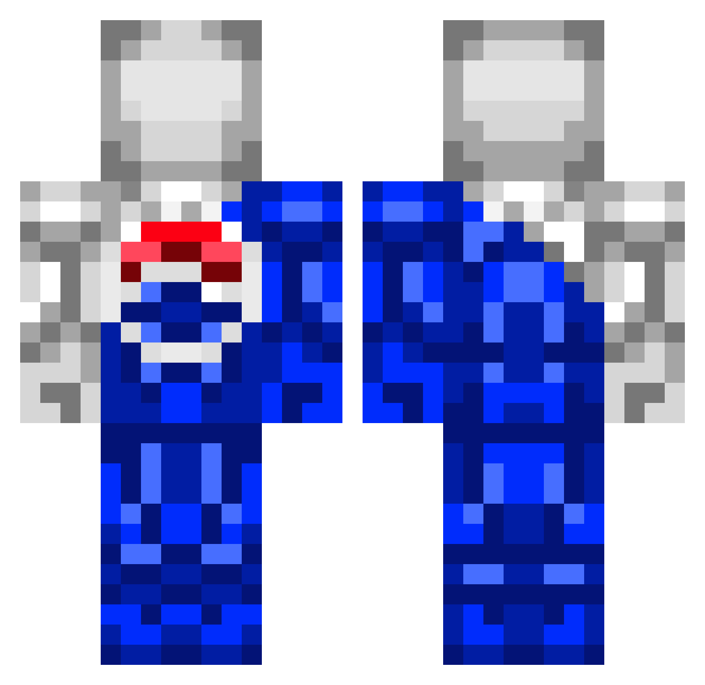 Blur_Project Minecraft skin, front and back view