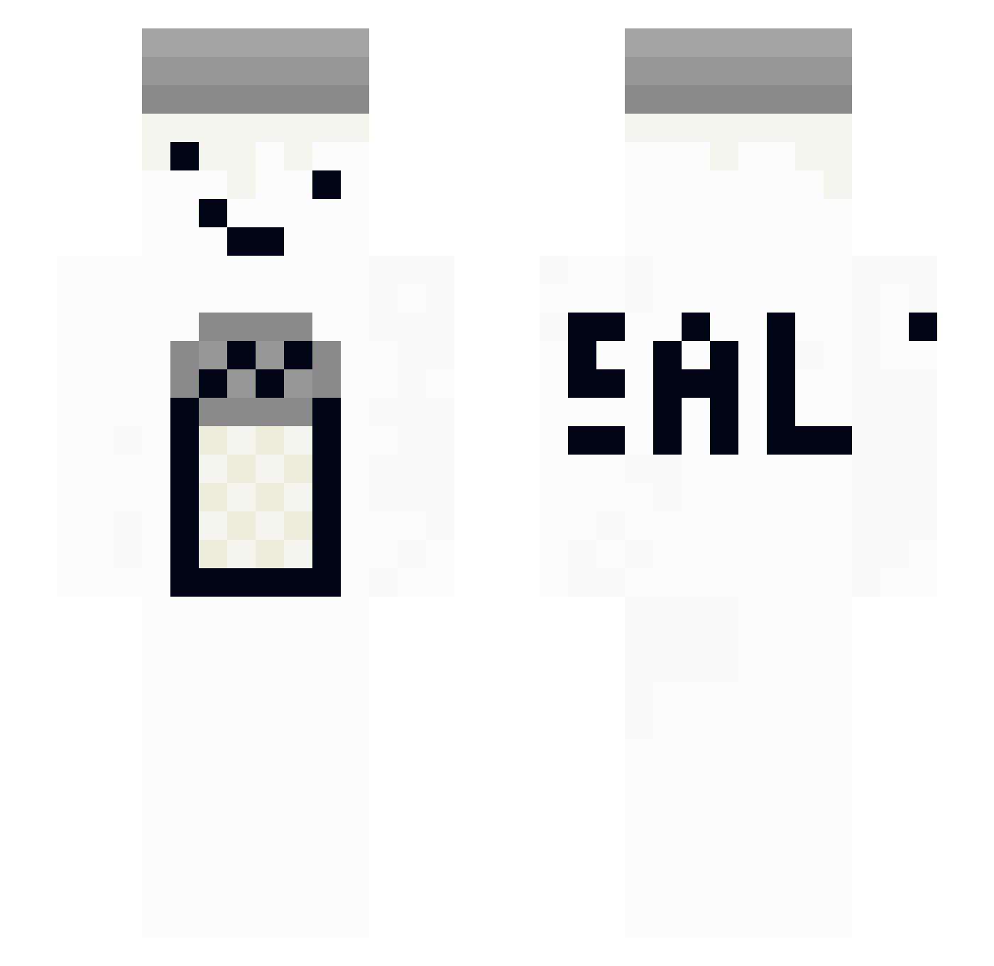Leaaa04 Minecraft skin, front and back view