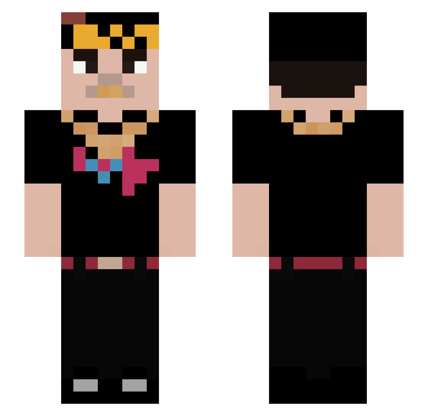 TheBigKarl84 Minecraft skin, front and back view