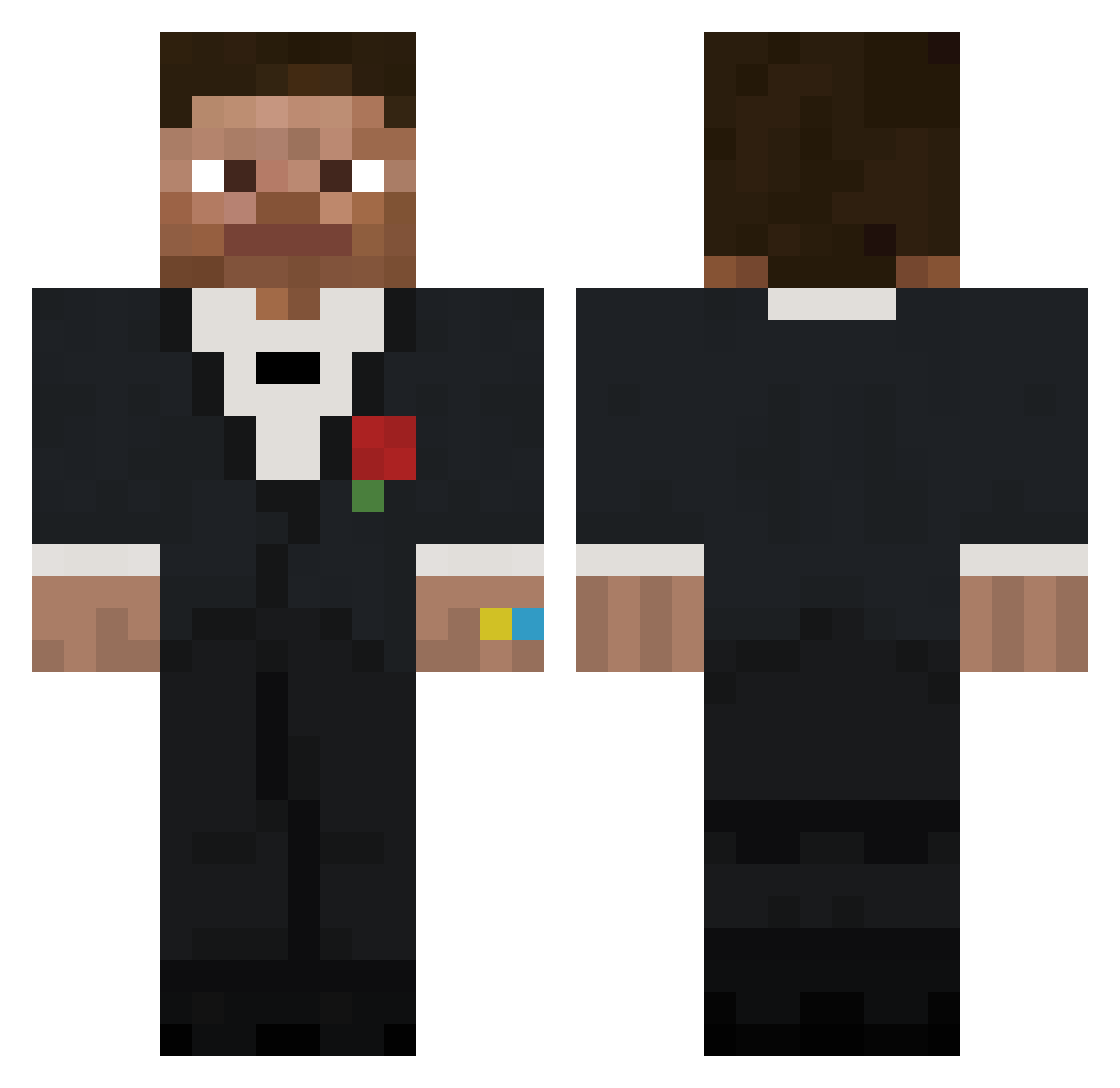 Hydra_OG Minecraft skin, front and back view