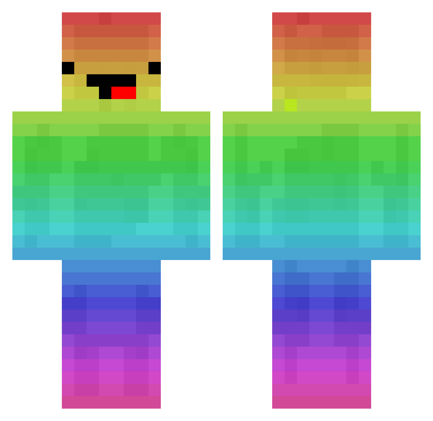 natwitdashifts Minecraft skin, front and back view