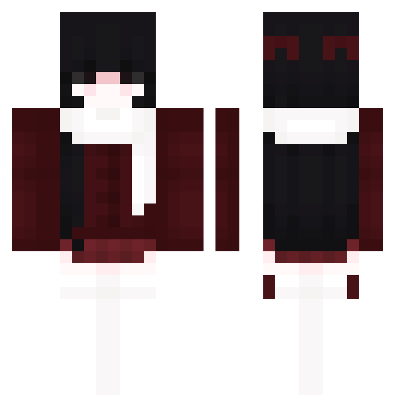 rafinha132 Minecraft skin, front and back view