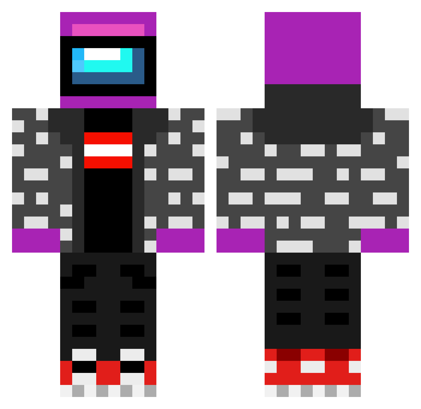 Mimi_chi97 Minecraft skin, front and back view