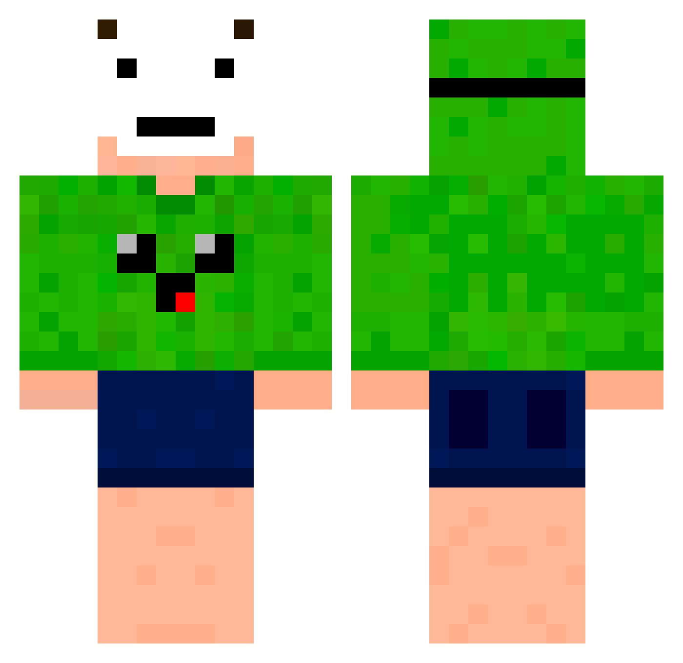 speed_dcr Minecraft skin, front and back view