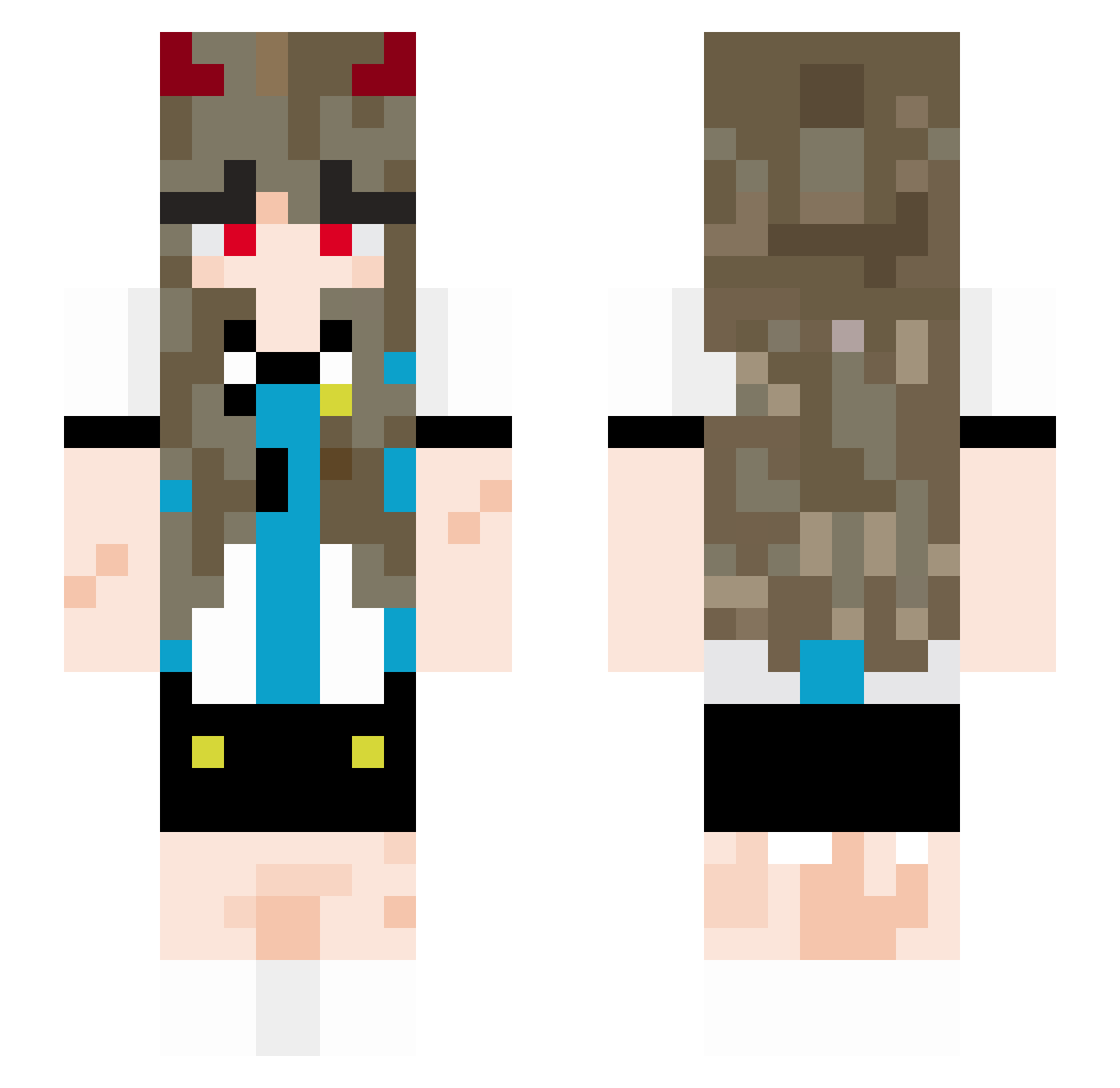 Wonderrr_ Minecraft skin, front and back view