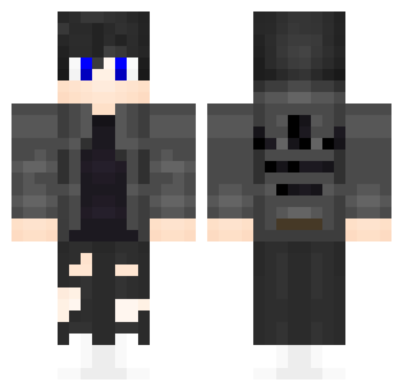 somalie_exe Minecraft skin, front and back view