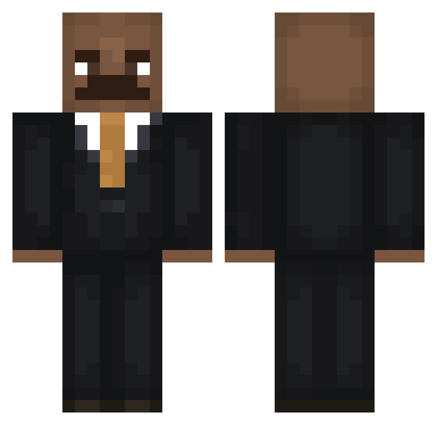 ptakptakptak Minecraft skin, front and back view