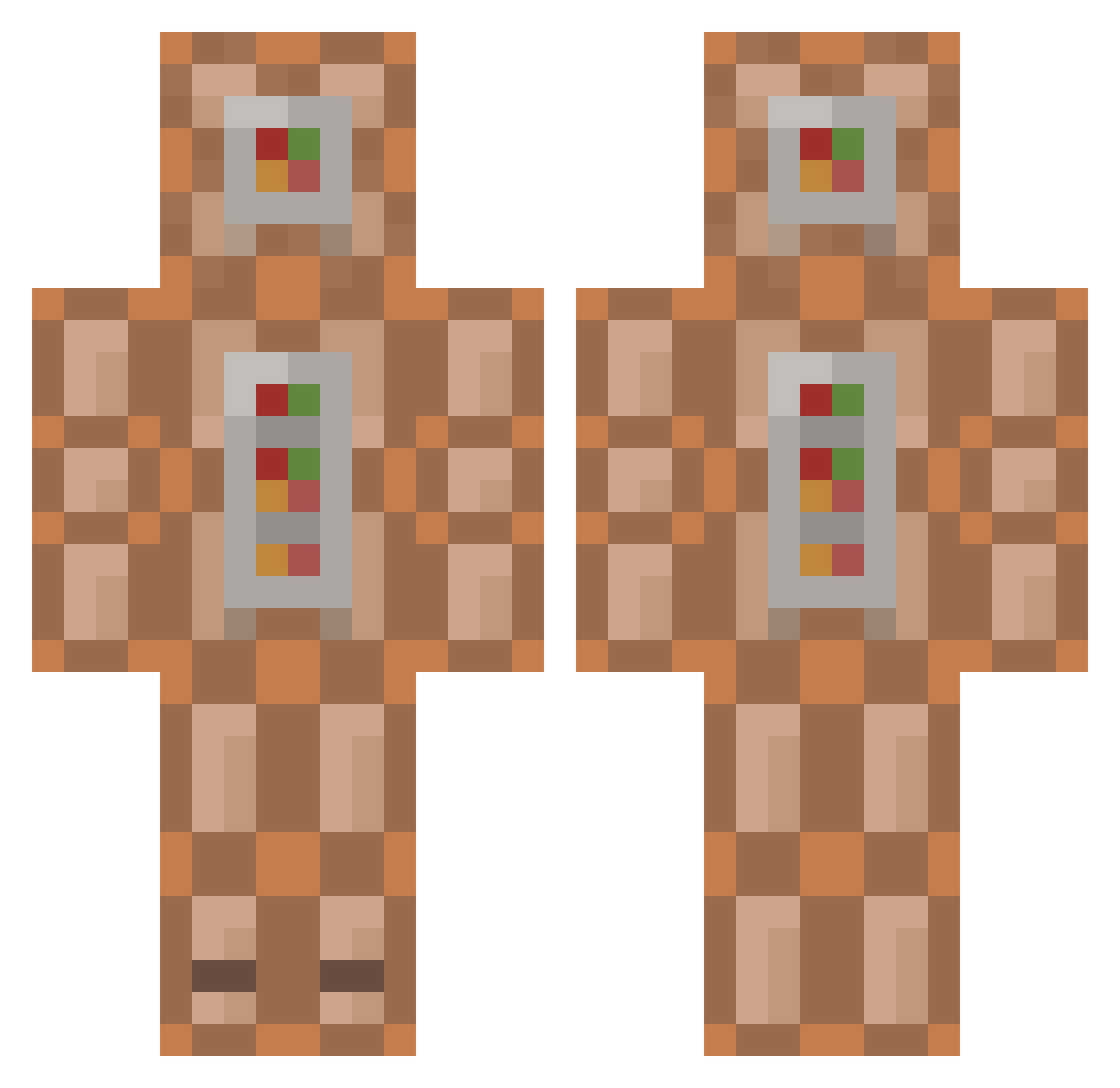 BARCHIE_ Minecraft skin, front and back view