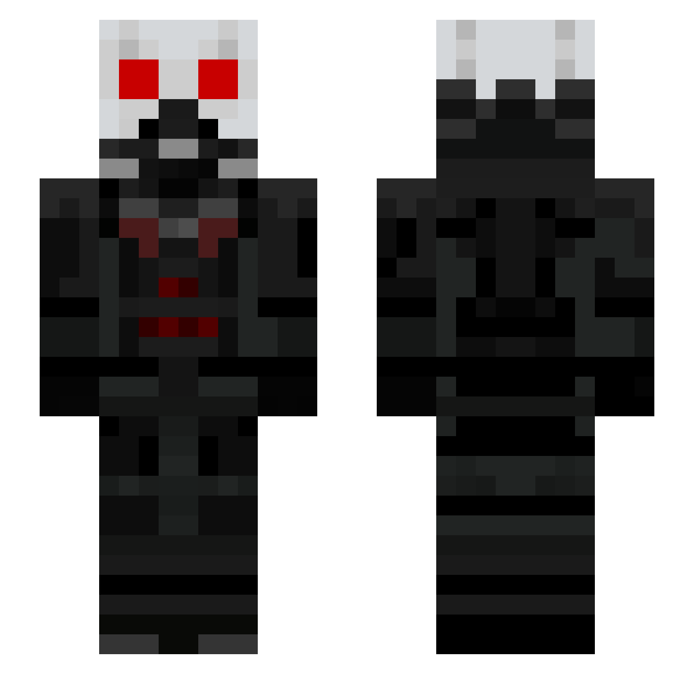 VanLegends Minecraft skin, front and back view