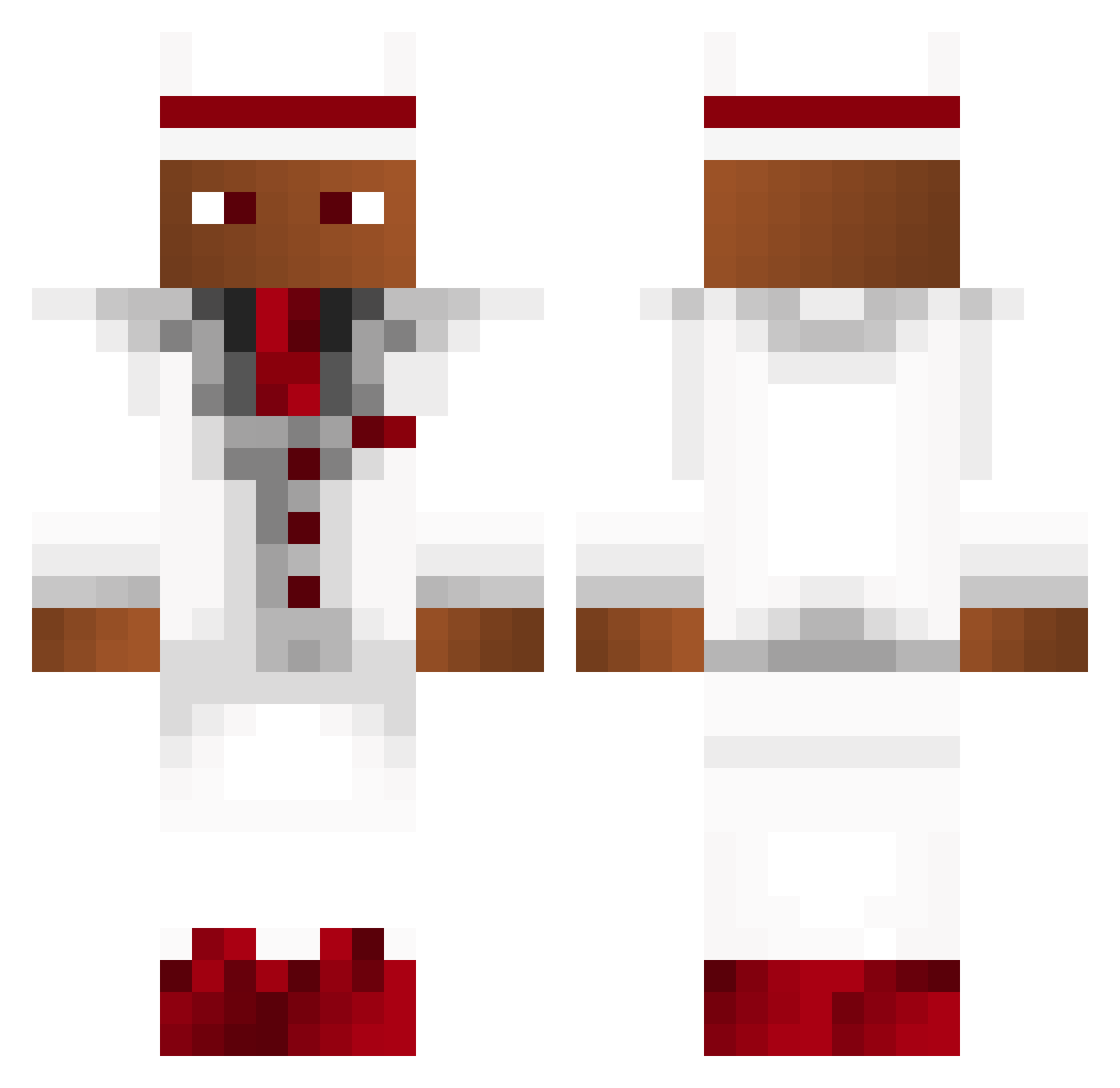 zCoxinhaPVP_ Minecraft skin, front and back view