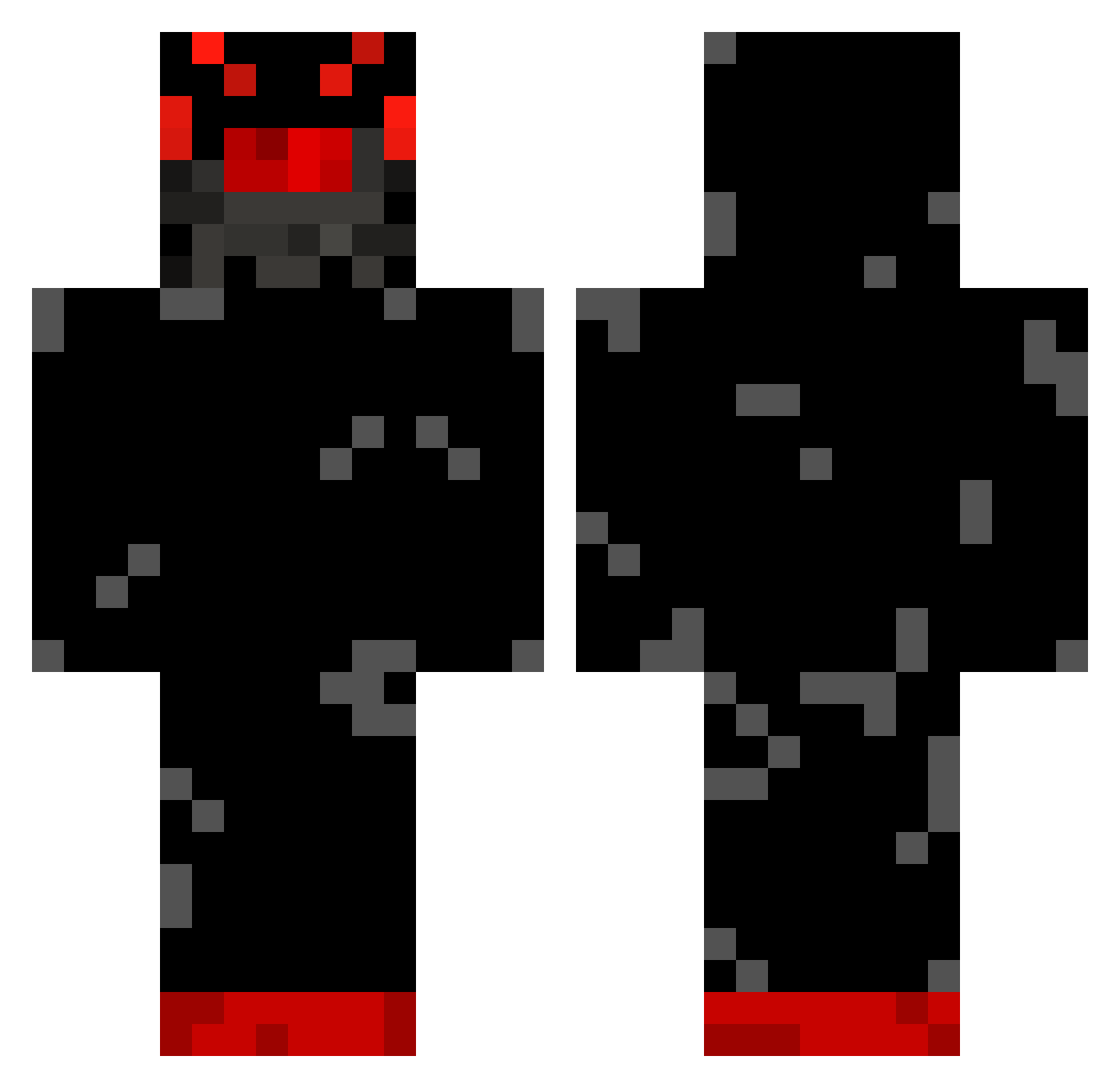 YeetUnicorn325 Minecraft skin, front and back view