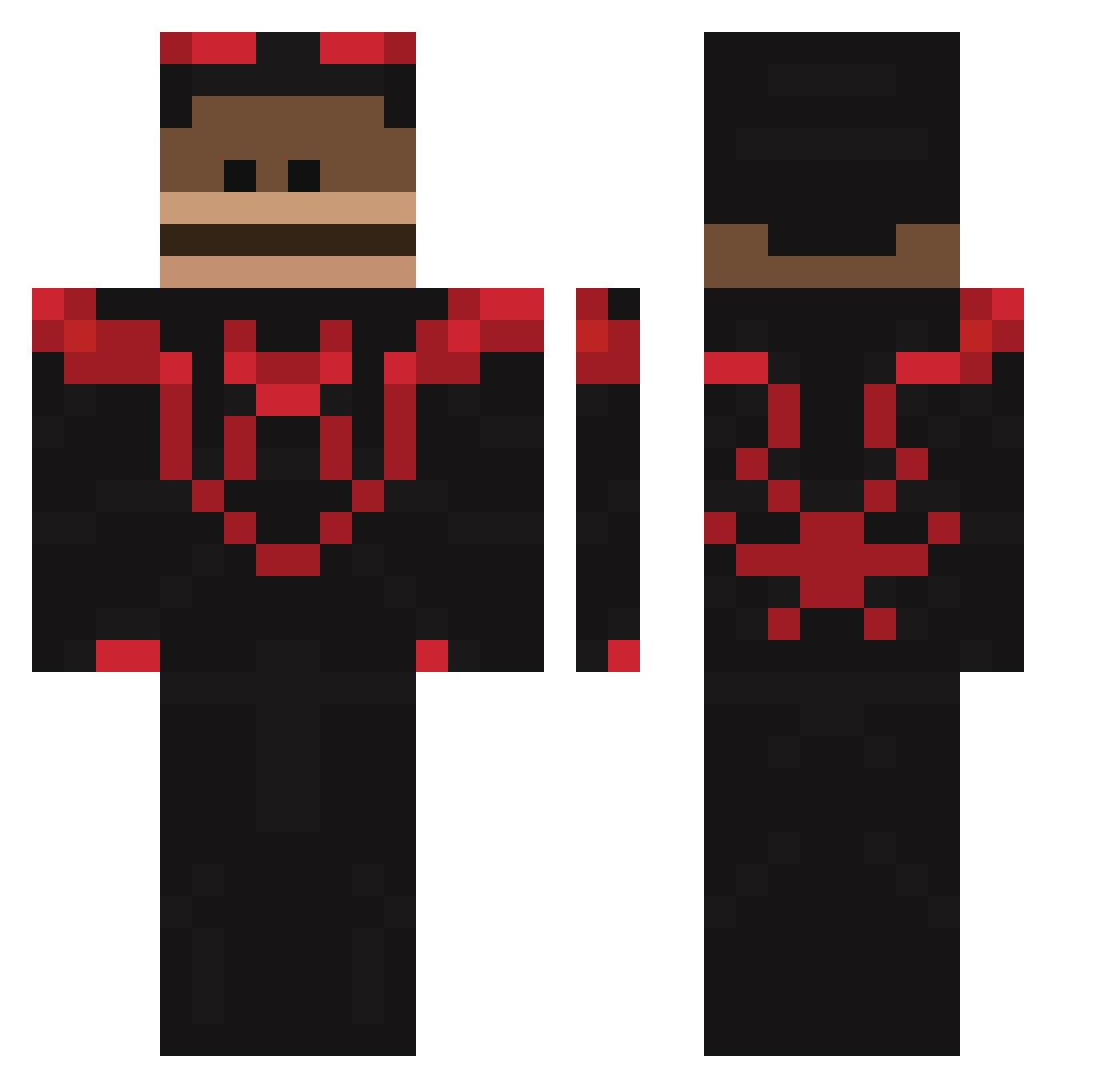 SeekMINECRAFT Minecraft skin, front and back view
