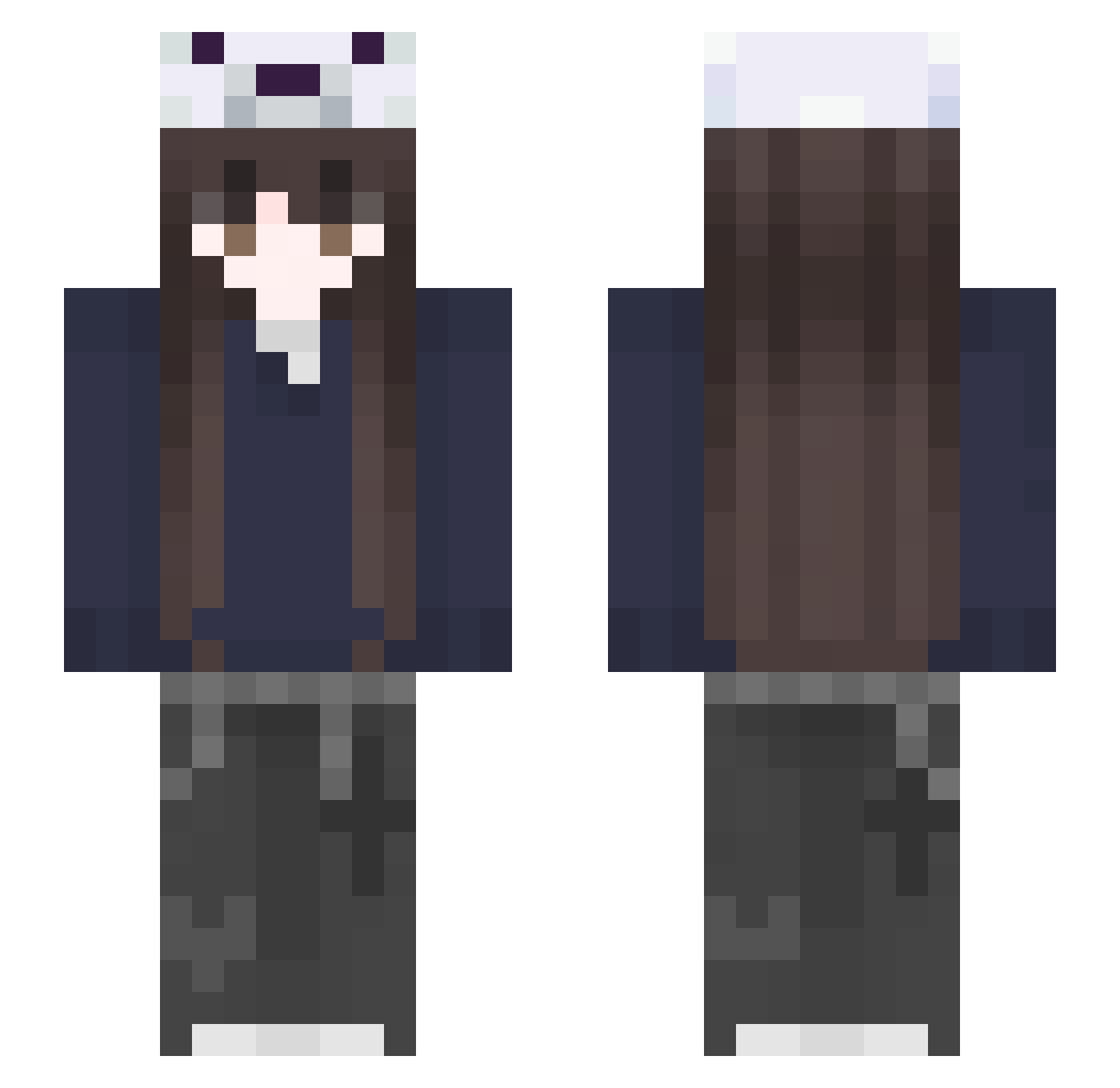 J_My Minecraft skin, front and back view