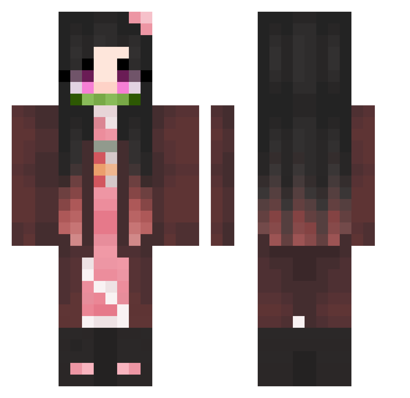 ggSKAKUNIKgg Minecraft skin, front and back view
