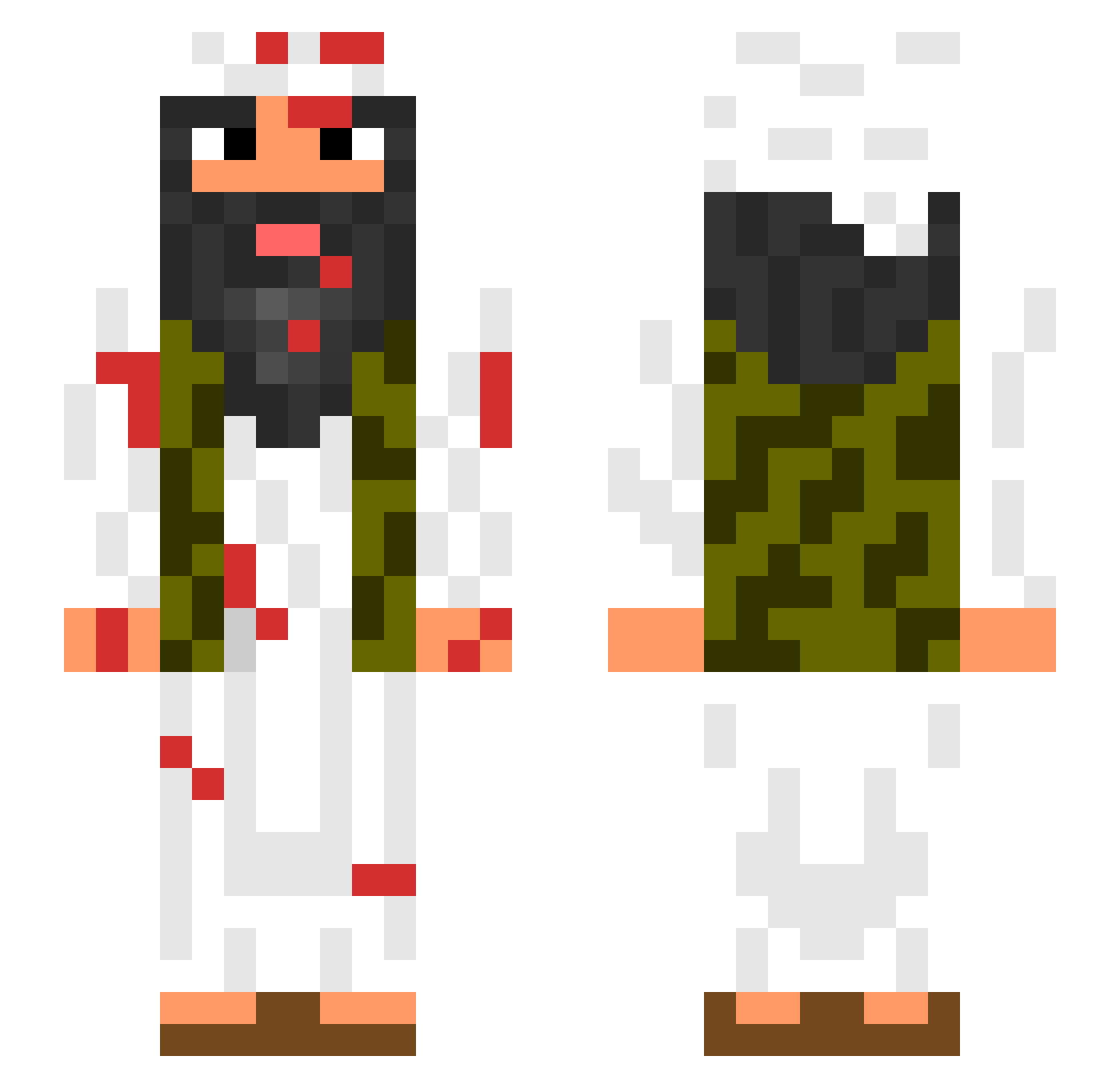 zaykr0_ Minecraft skin, front and back view