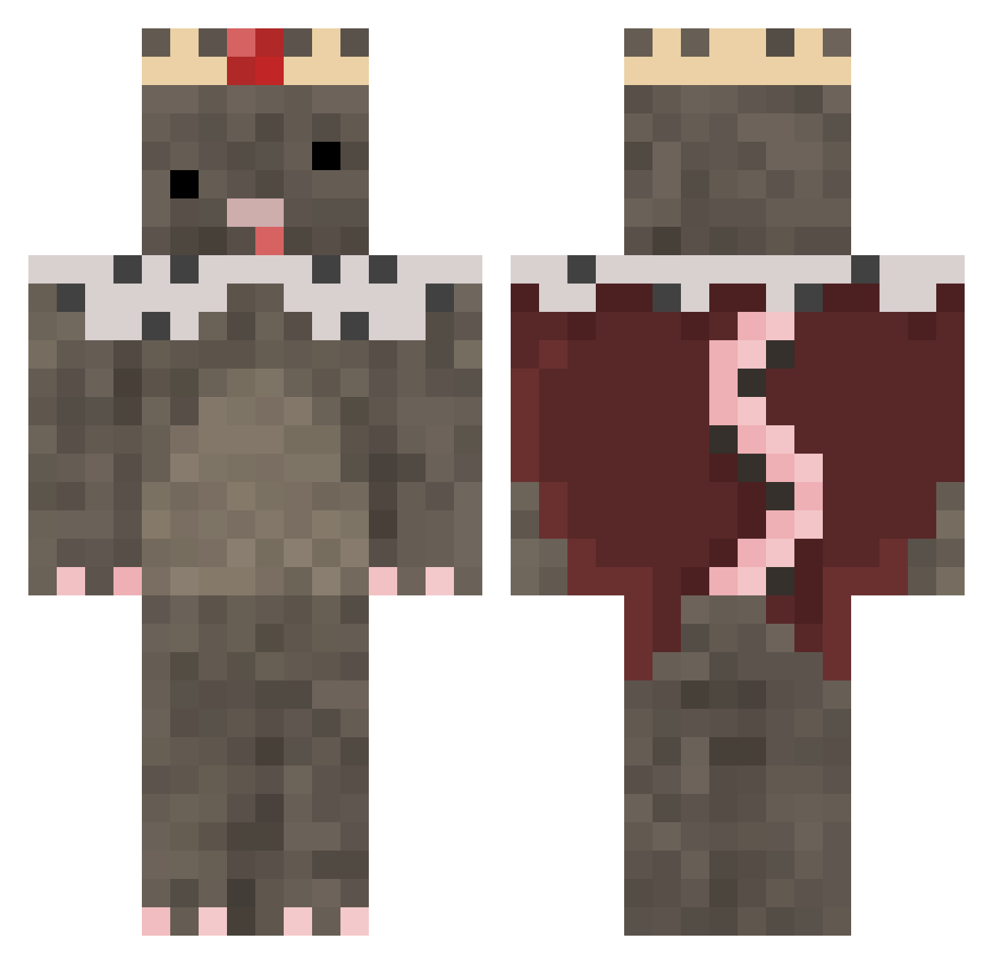 toxicwaste909 Minecraft skin, front and back view