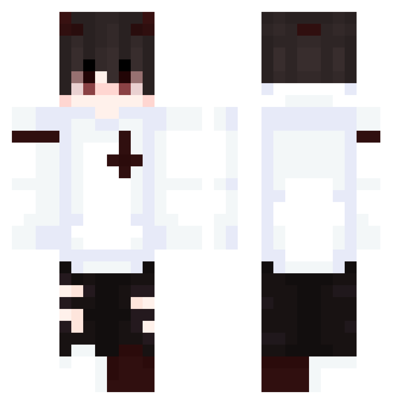 _Venyx_ Minecraft skin, front and back view