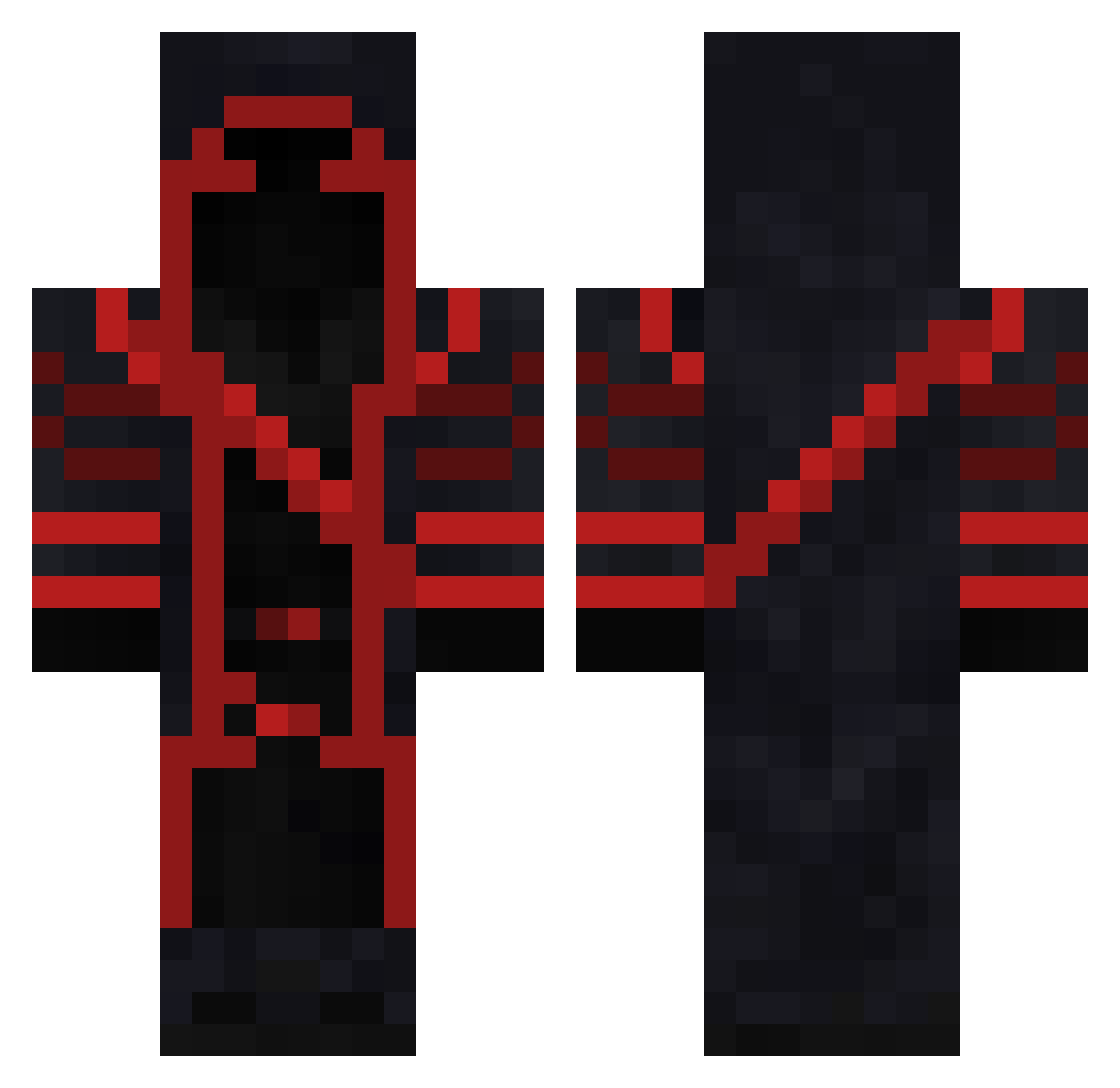 ItsJeffCraft Minecraft skin, front and back view