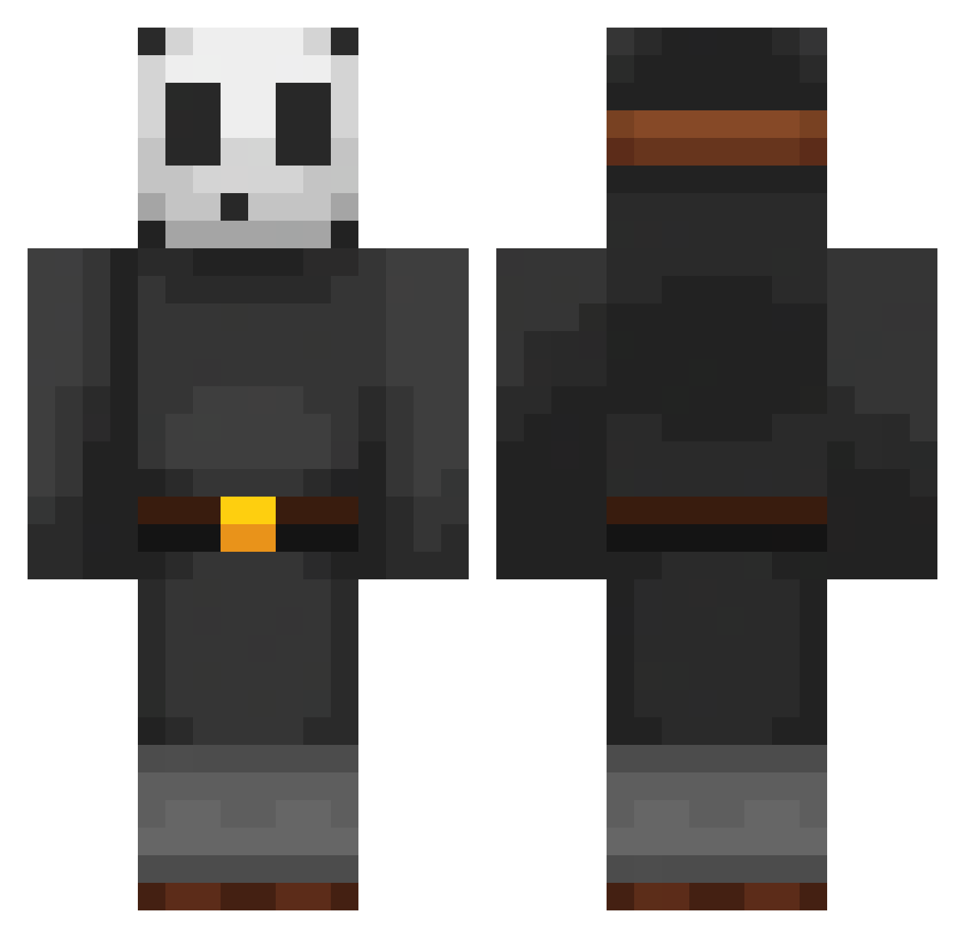 jabez6ft Minecraft skin, front and back view