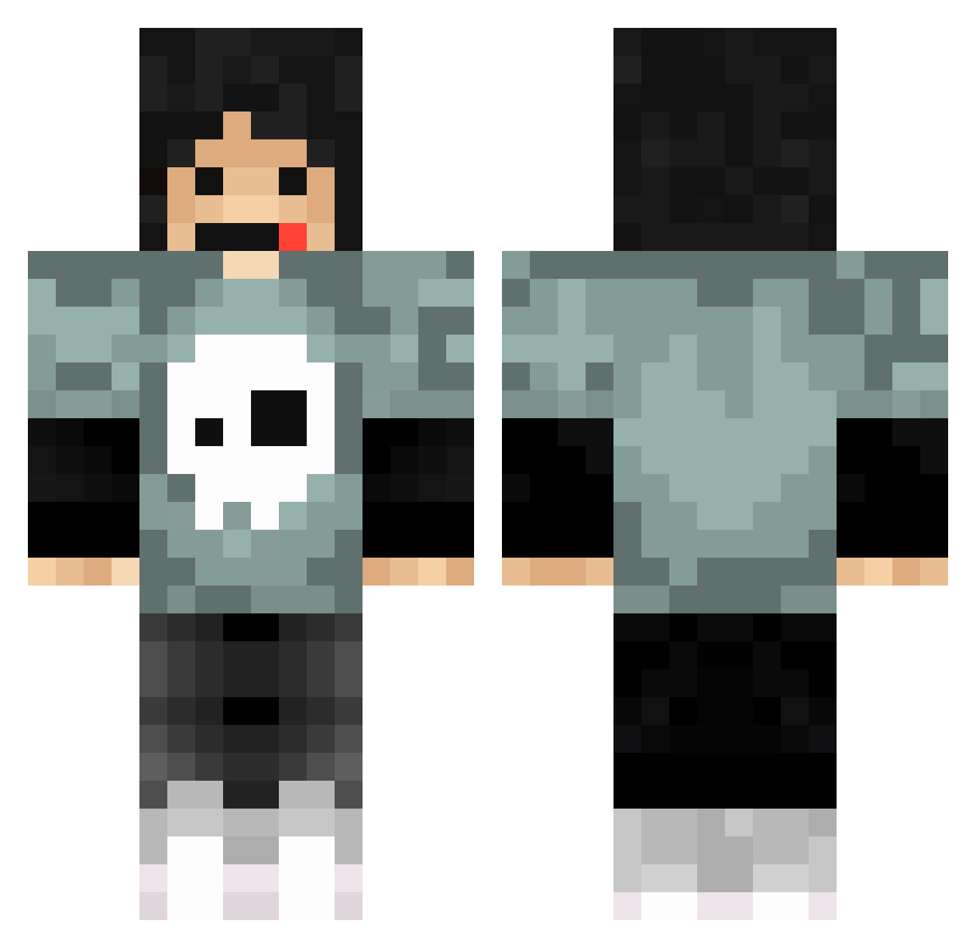 T1tanH Minecraft skin, front and back view