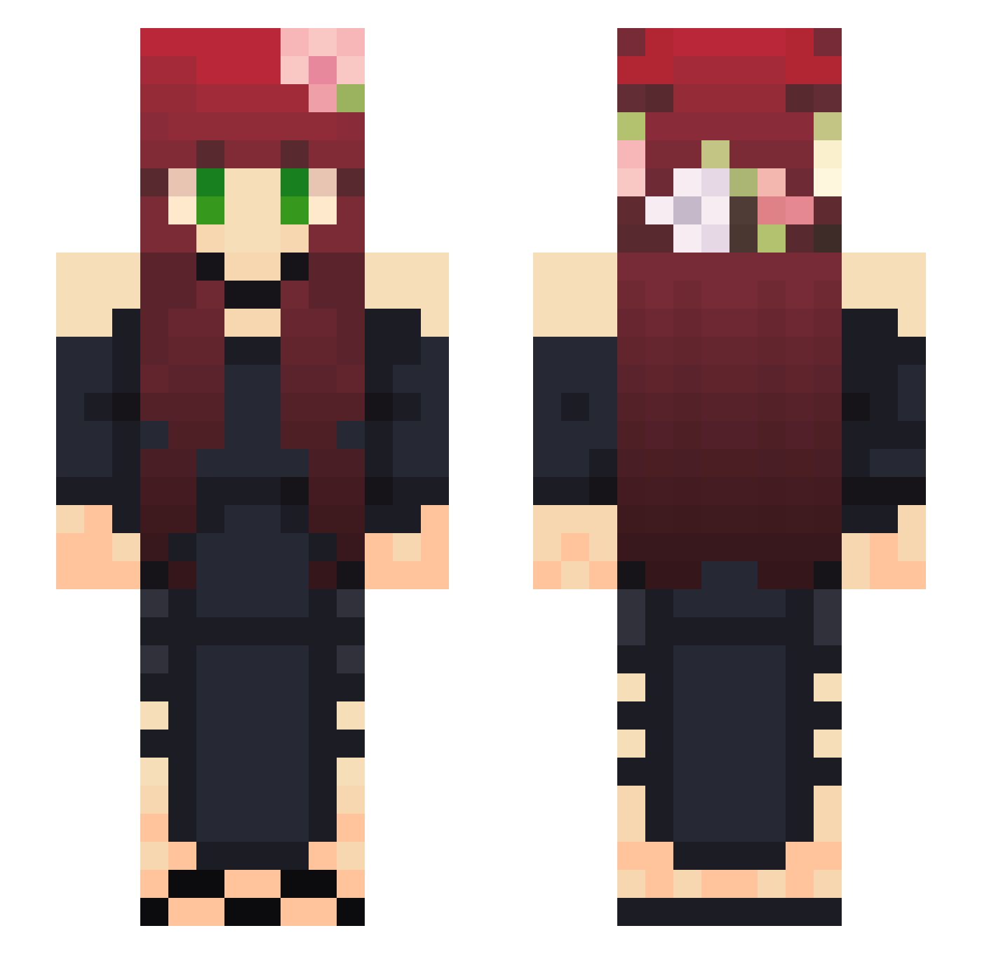 gabrielyhcp Minecraft skin, front and back view